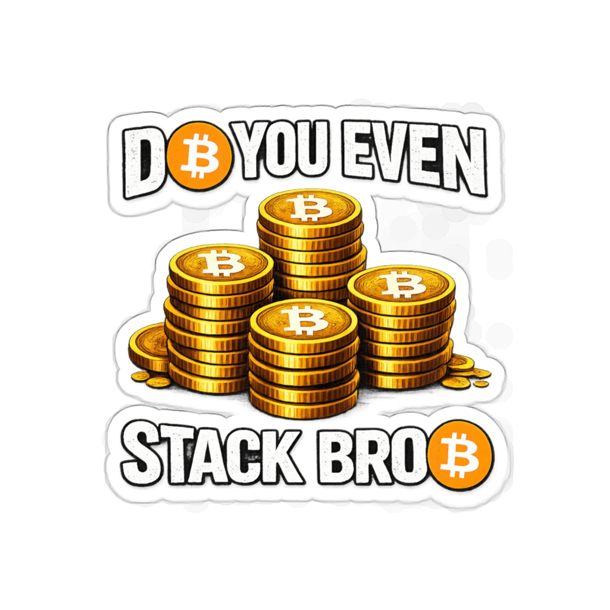 Bitcoin Stack Die-Cut Stickers