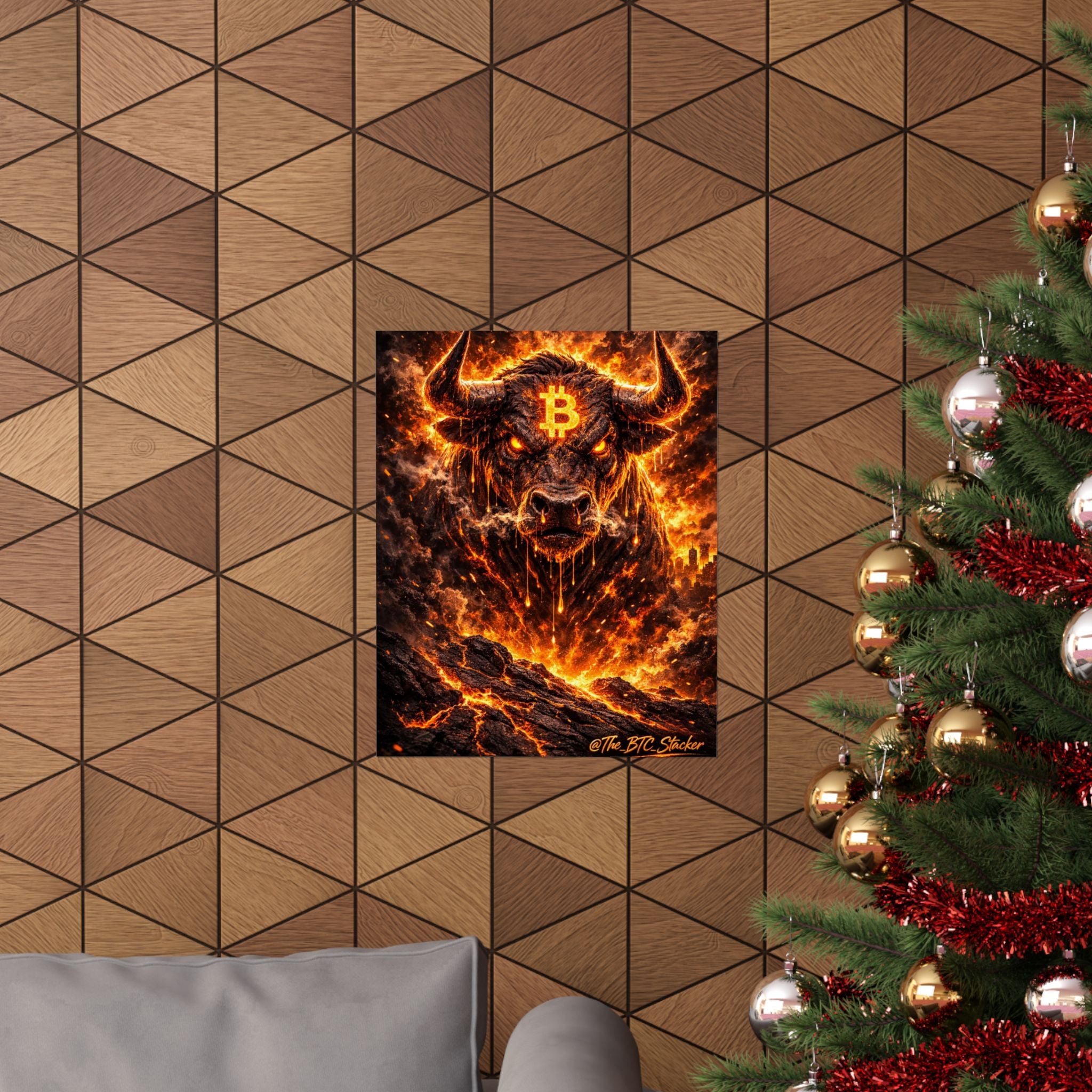 Bitcoin Bull Matte Vertical Posters