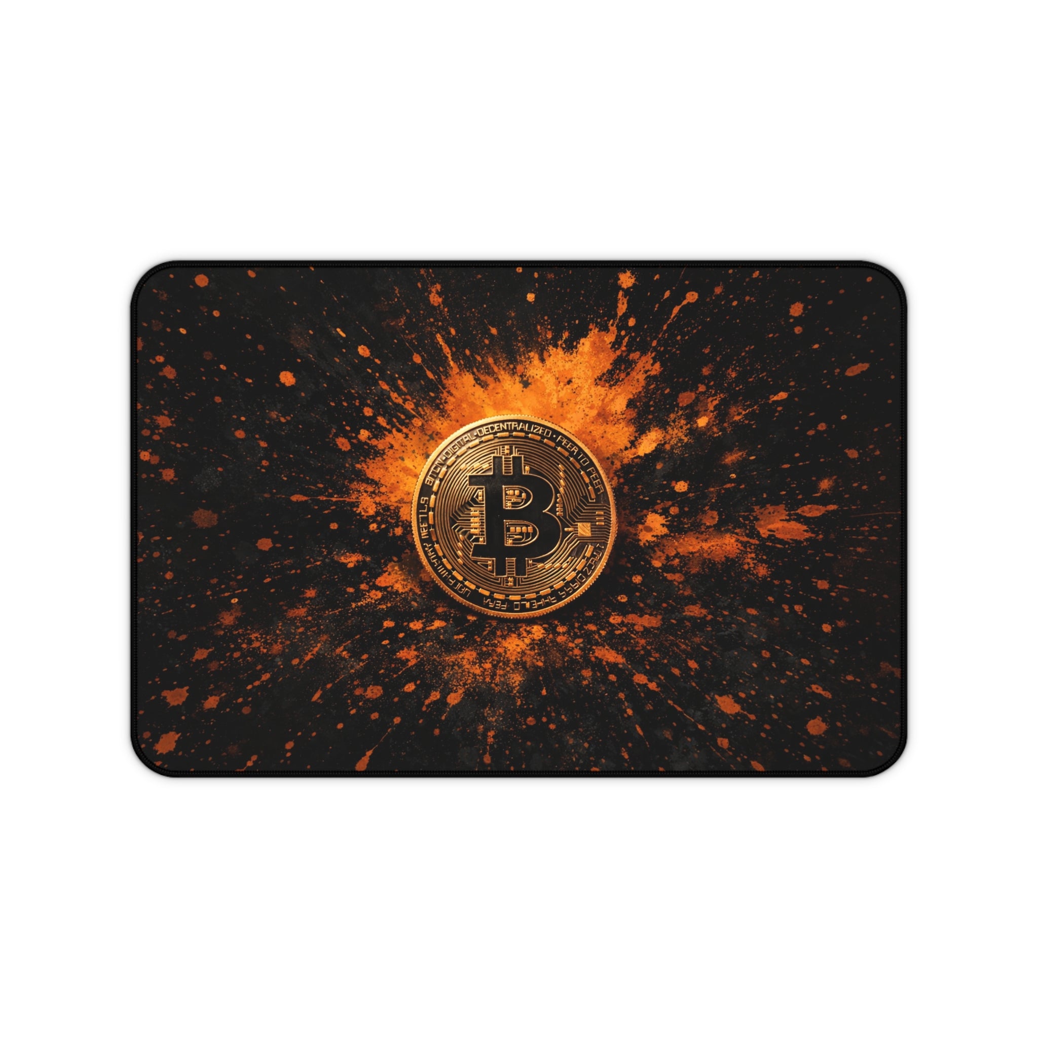 Bitcoin Abstract Desk Mat