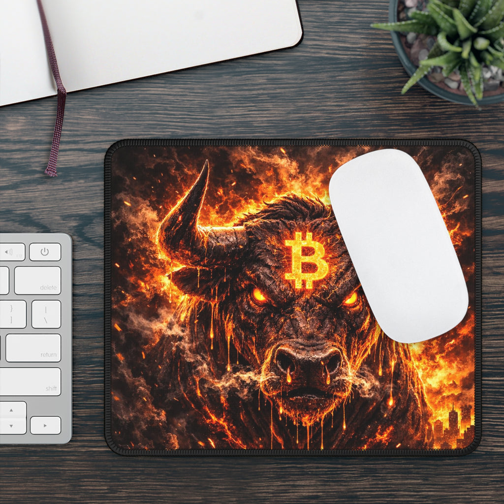 Bitcoin Bull Gaming Mouse Pad