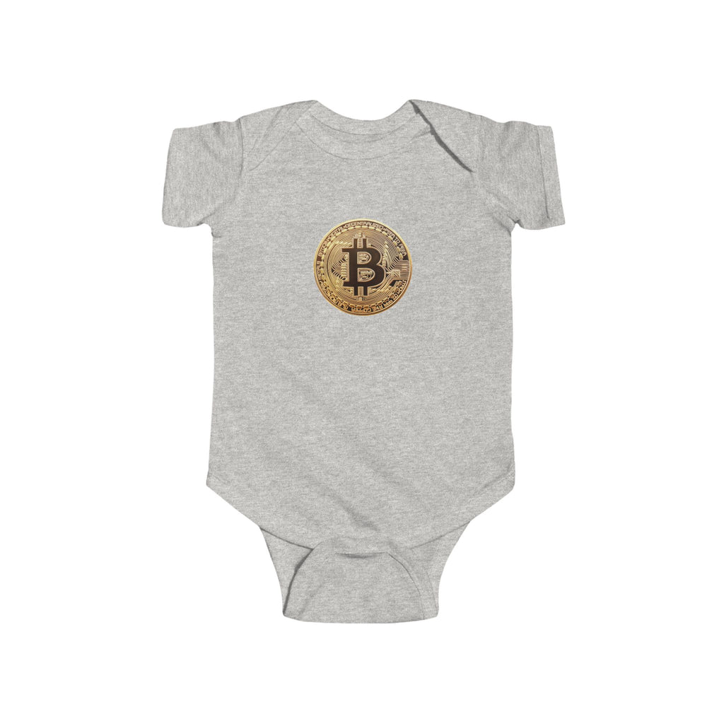 Bitcoin Logo Infant Fine Jersey Bodysuit