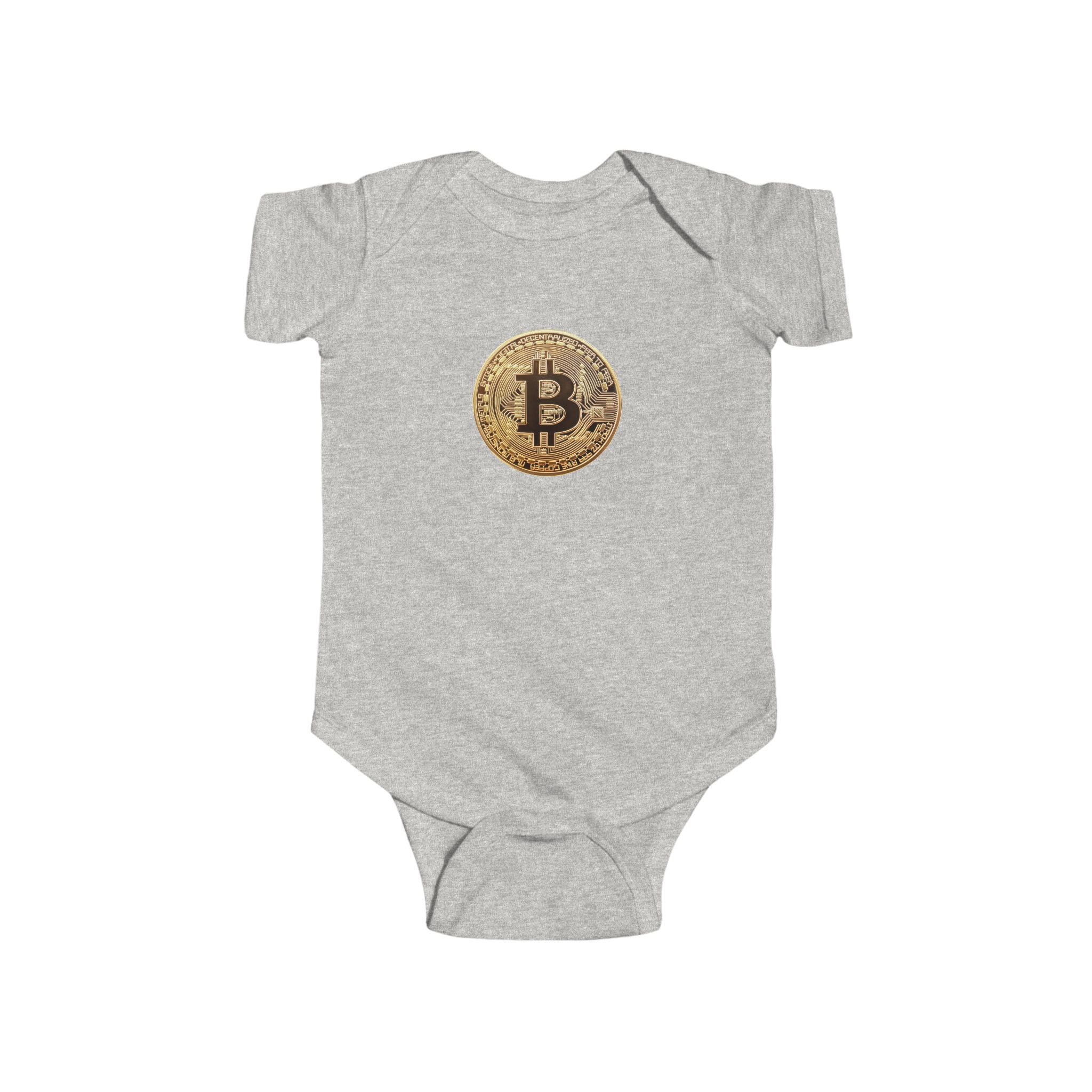 Bitcoin Logo Infant Fine Jersey Bodysuit