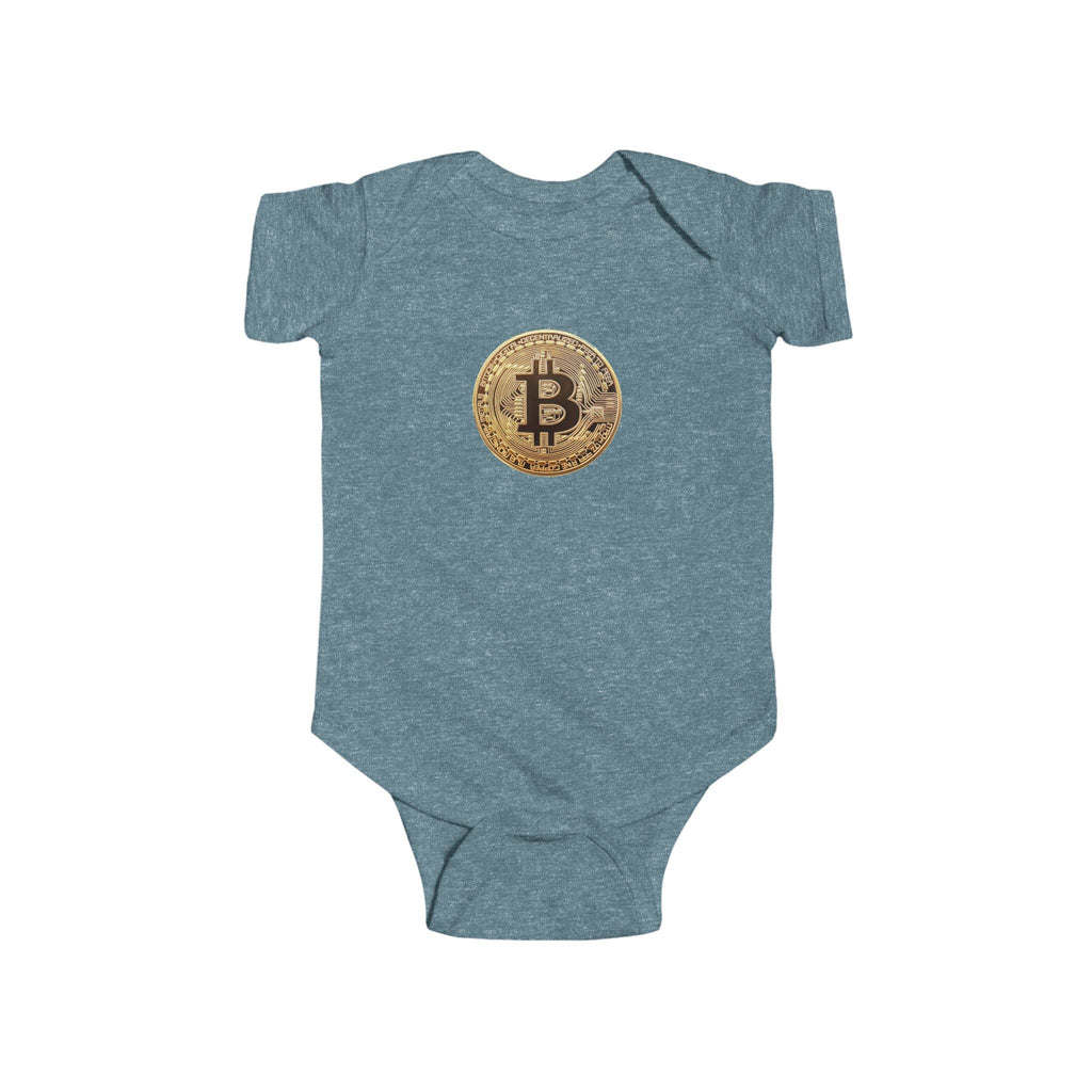 Bitcoin Logo Infant Fine Jersey Bodysuit