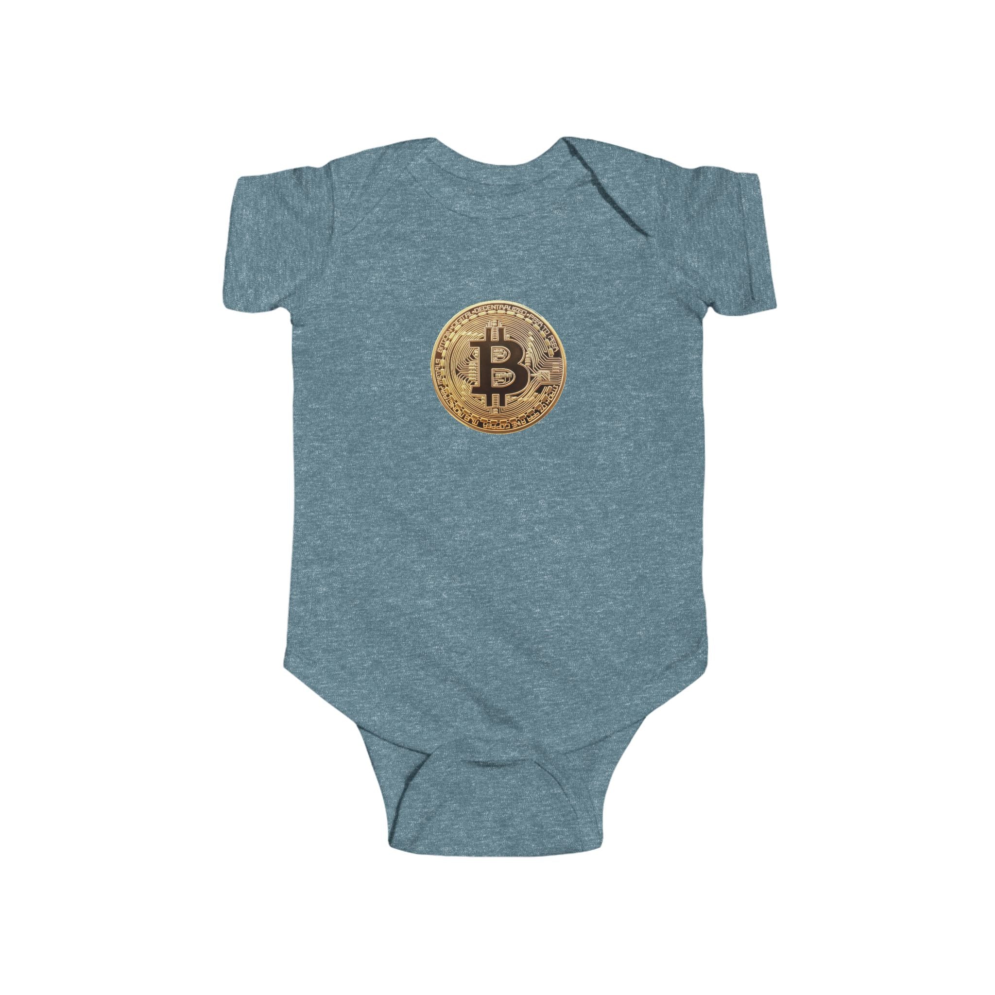 Bitcoin Logo Infant Fine Jersey Bodysuit
