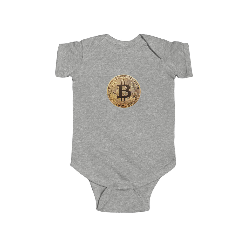 Bitcoin Logo Infant Fine Jersey Bodysuit