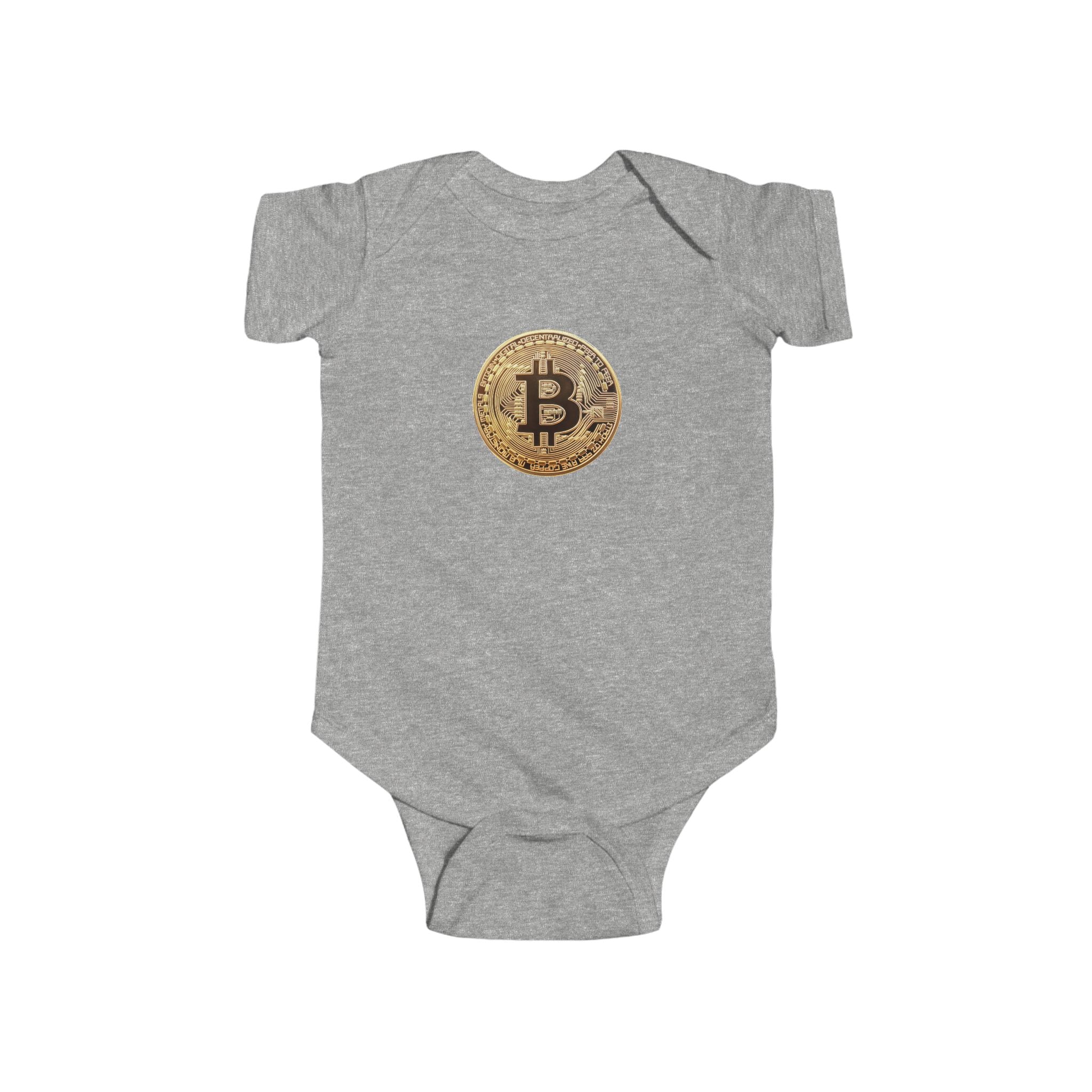 Bitcoin Logo Infant Fine Jersey Bodysuit