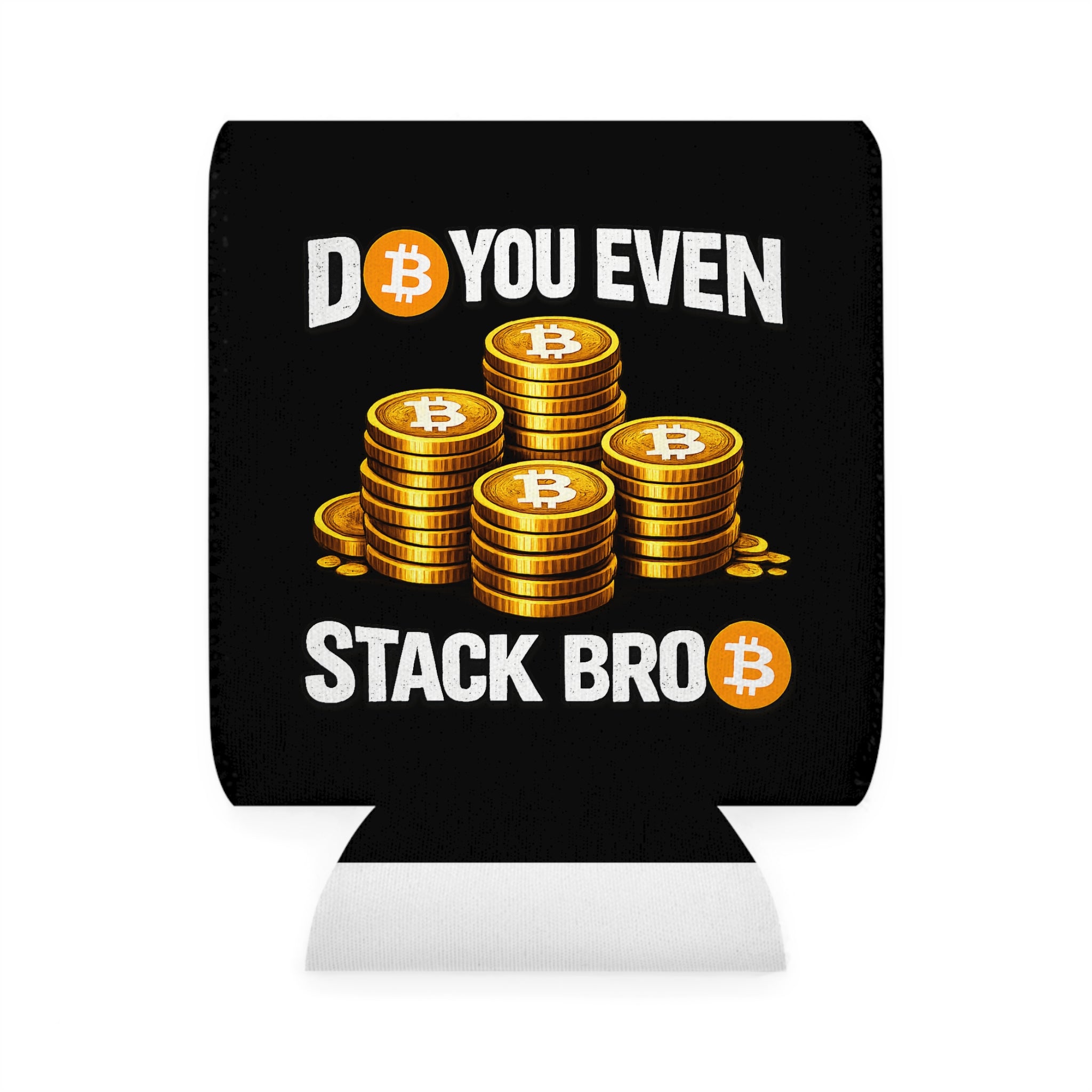 Black Do You Even Stack Bro Can Cooler Sleeve