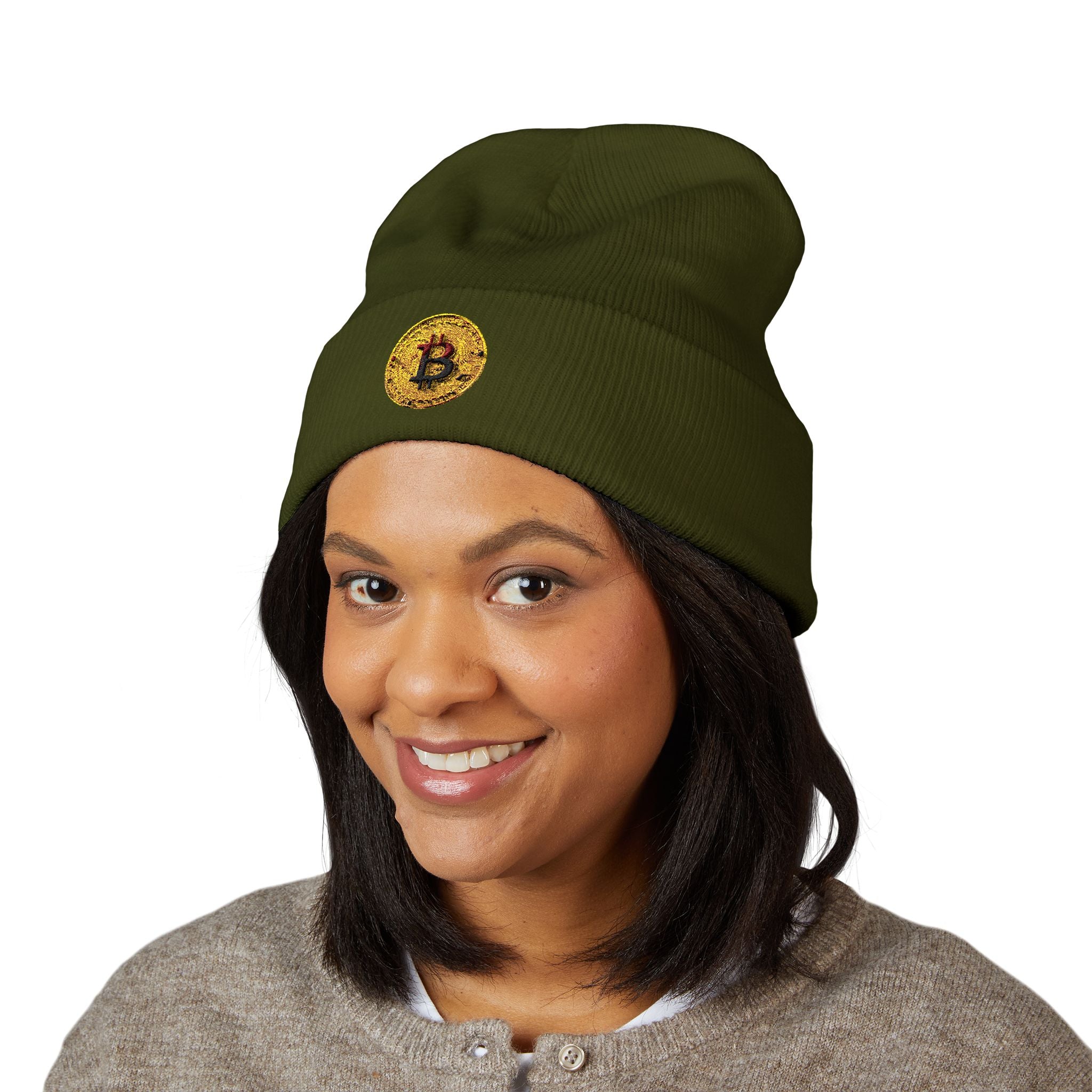 Bitcoin Classic Cuffed Beanie (Embroidery)
