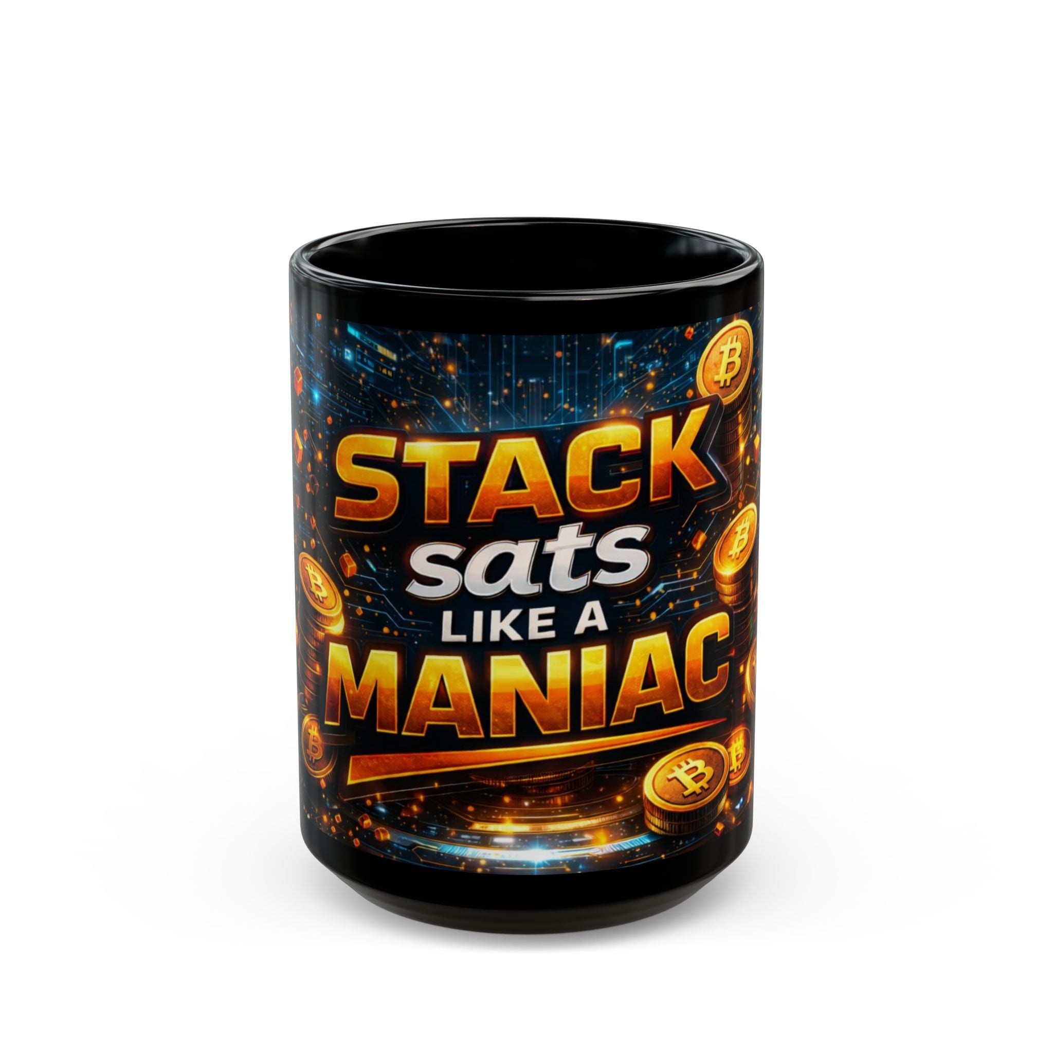 Stack Full Art Black Mug (11oz, 15oz)