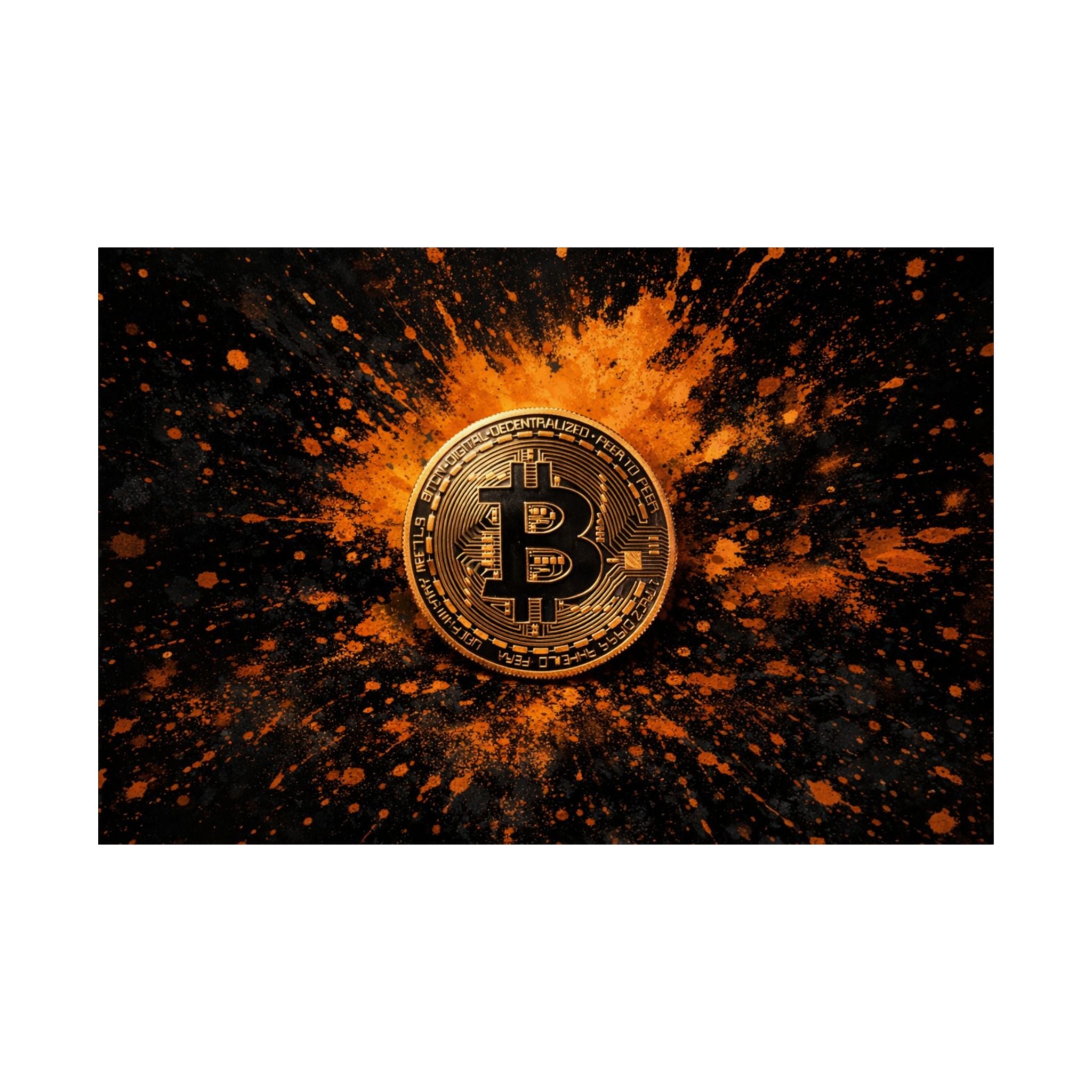 Bitcoin Full Art Matte Horizontal Posters