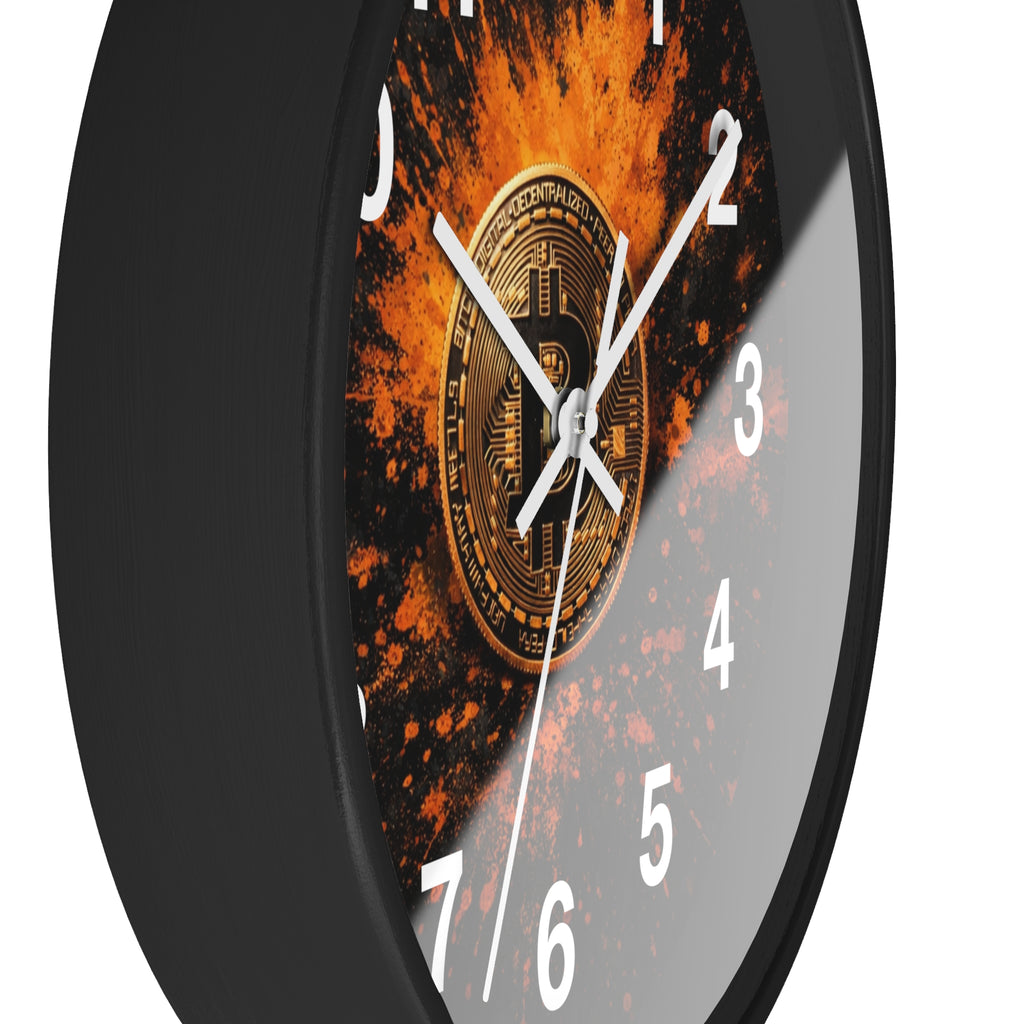 Bitcoin Abstract Wall Clock