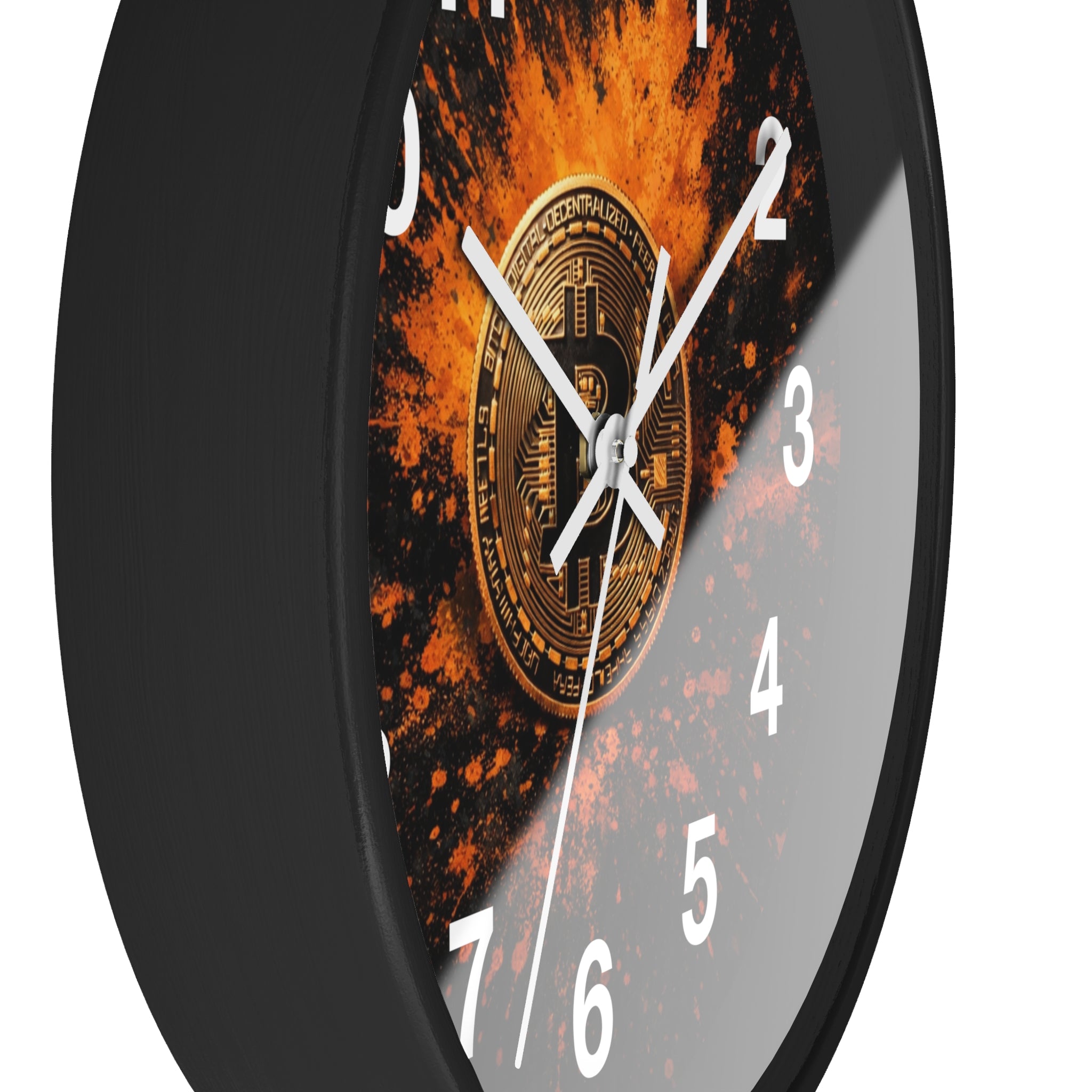 Bitcoin Abstract Wall Clock