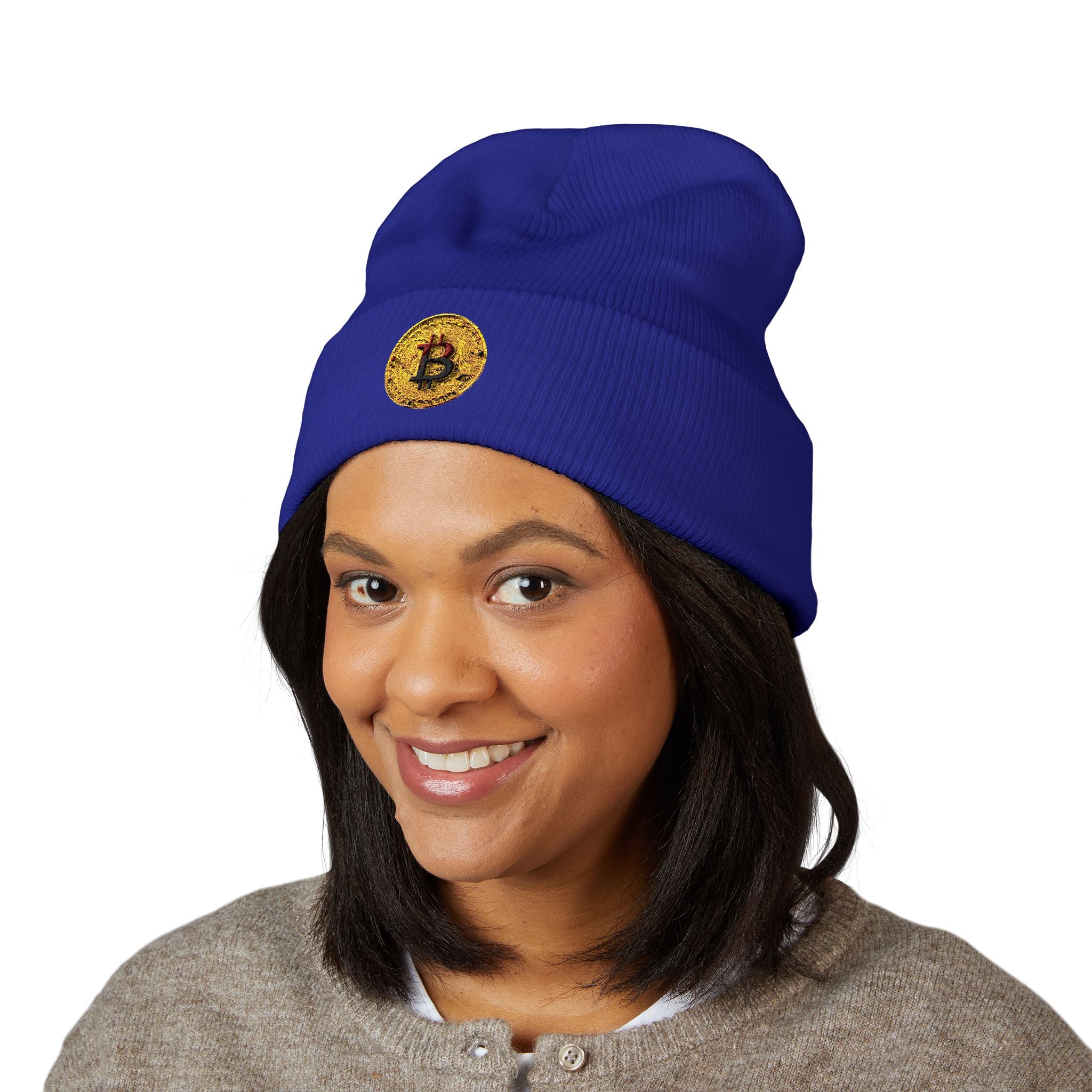 Bitcoin Classic Cuffed Beanie (Embroidery)