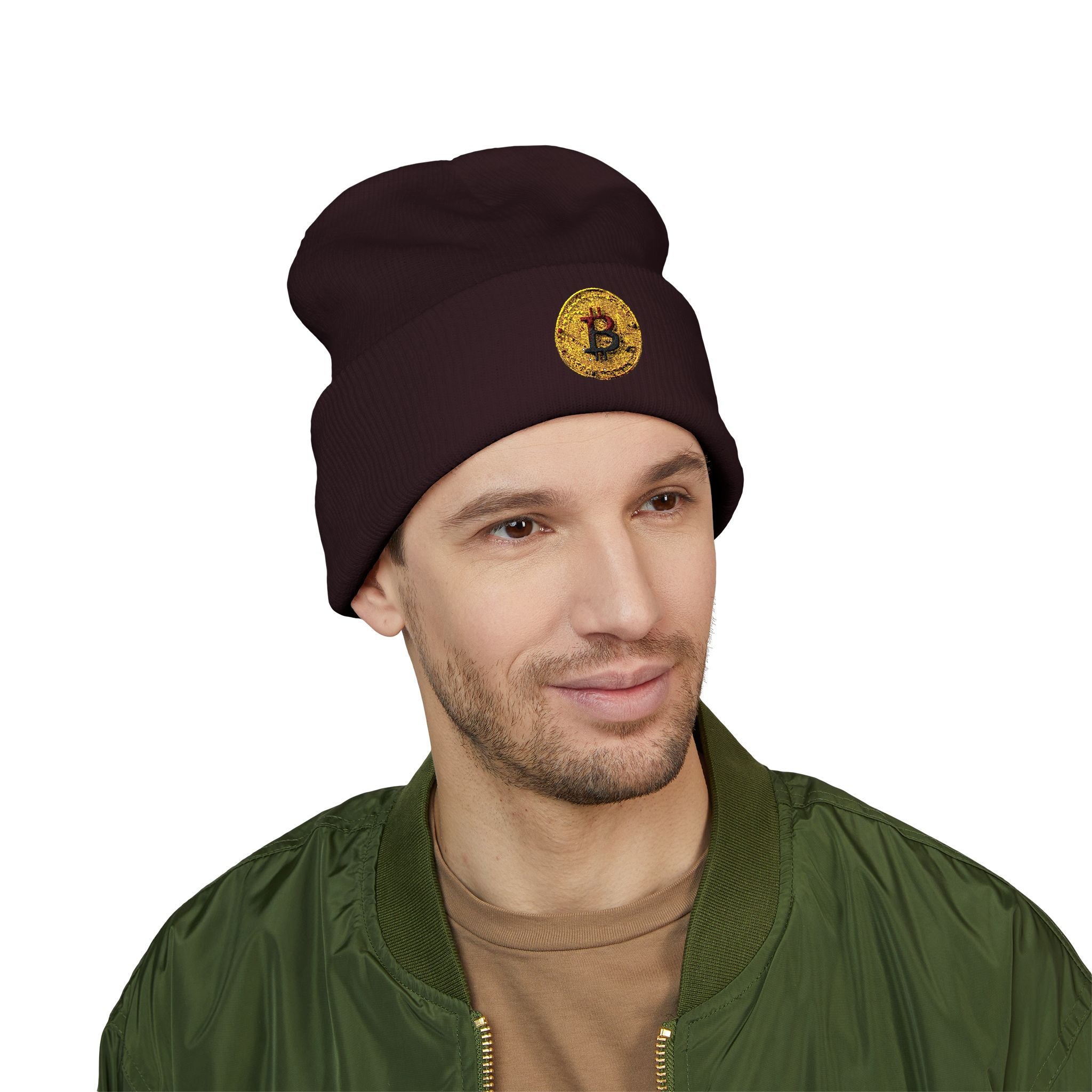 Bitcoin Classic Cuffed Beanie (Embroidery)