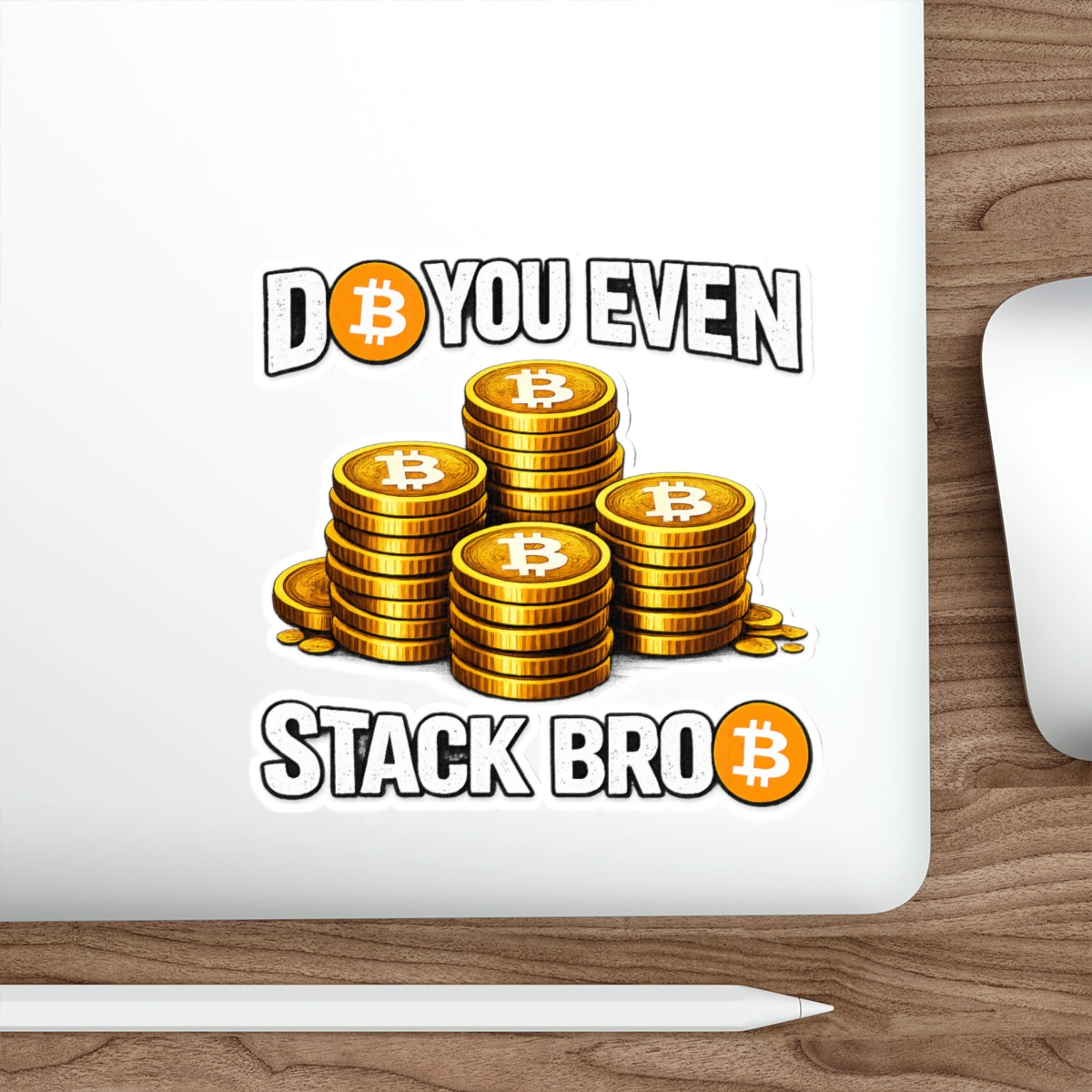 Bitcoin Stack Die-Cut Stickers