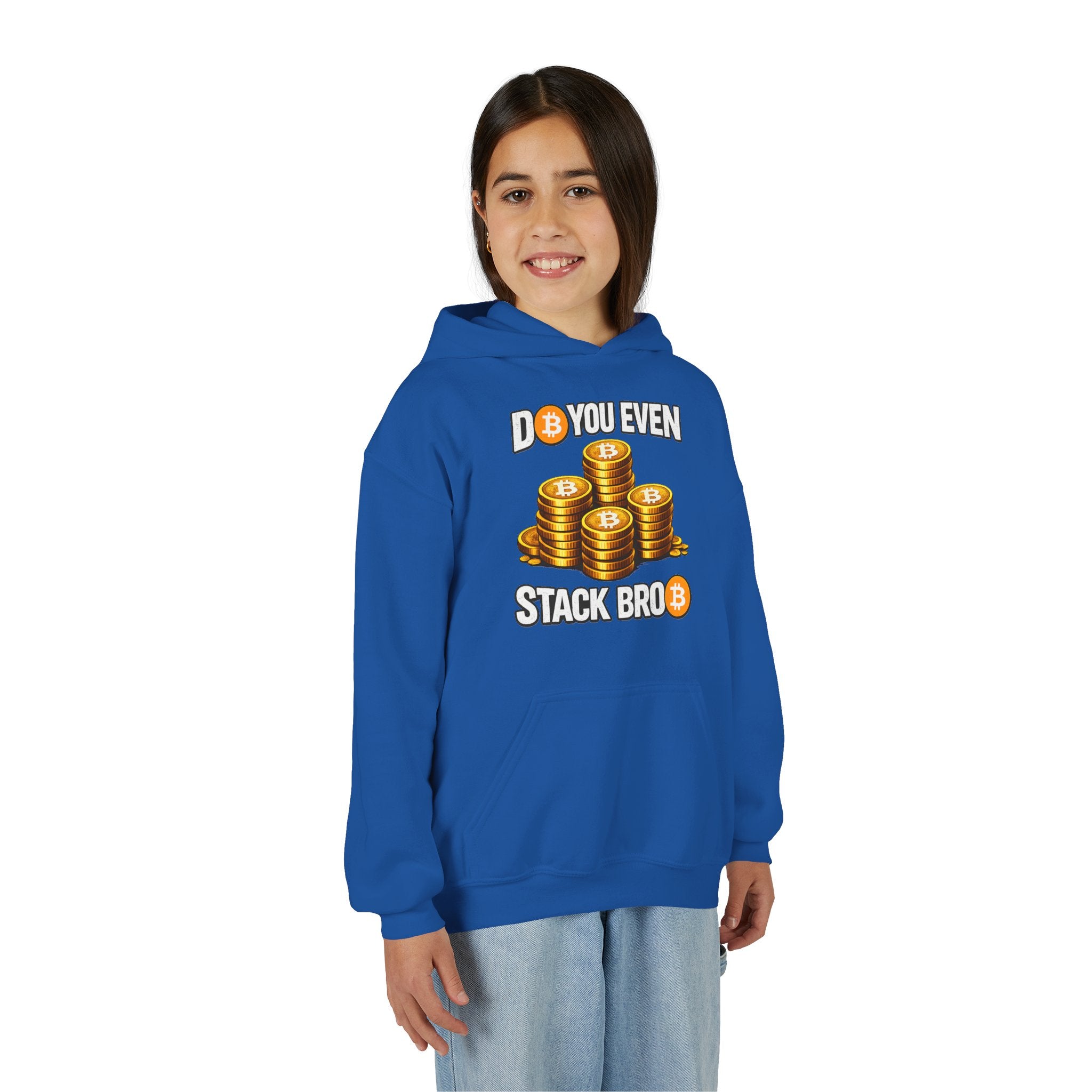 Do You Even Stack Bro Youth Heavy Blend Hooded Sweatshirt