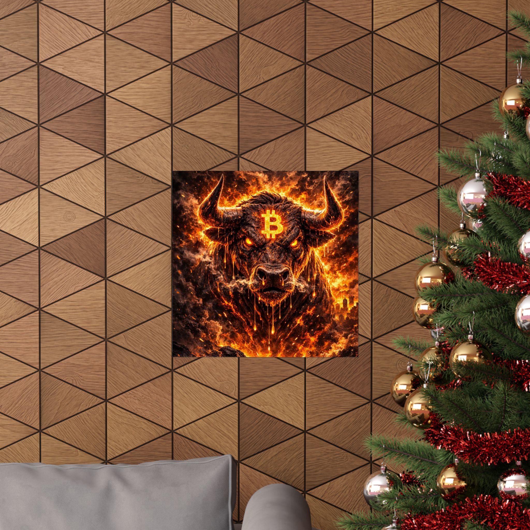 Bitcoin Bull Matte Vertical Posters