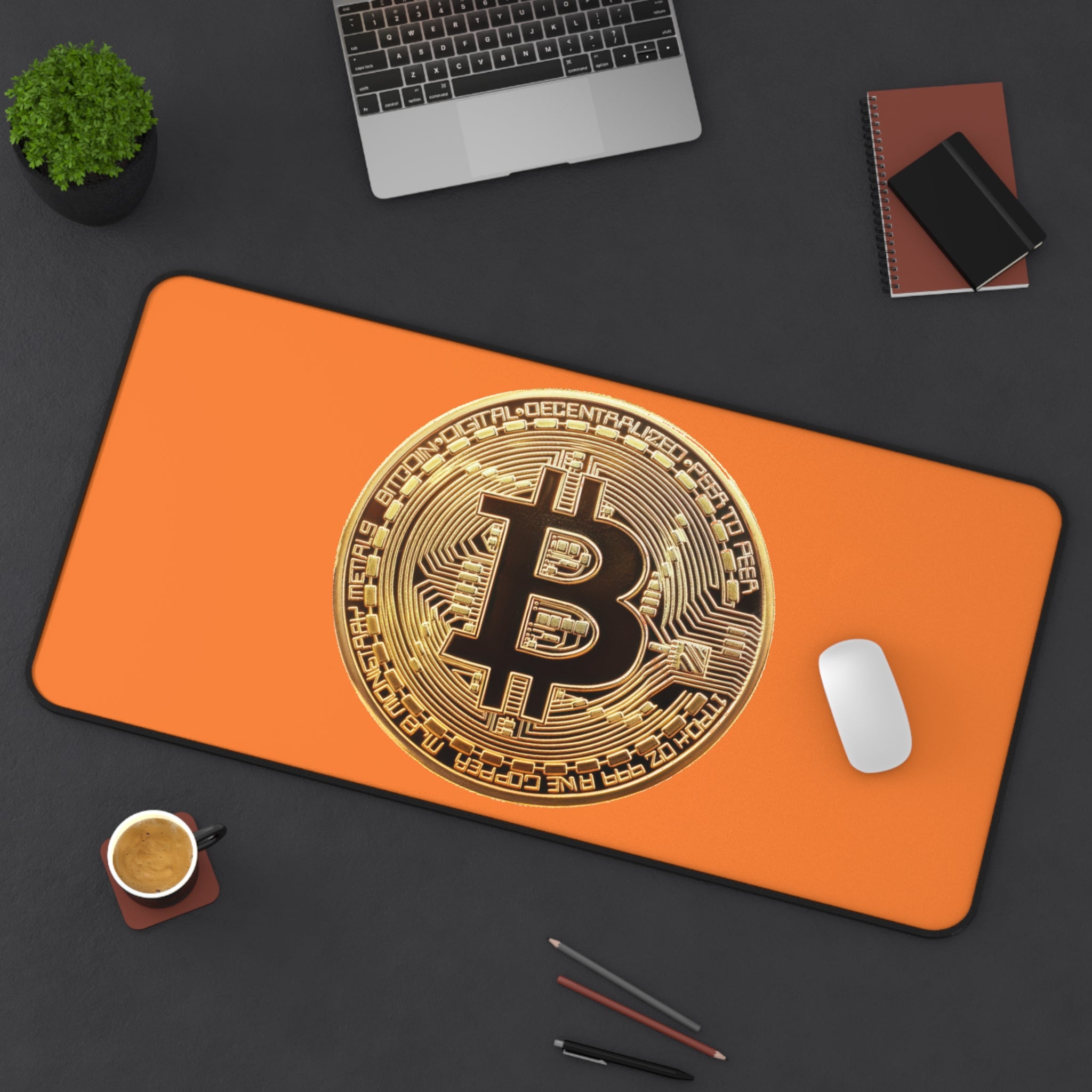 Bitcoin Orange Desk Mat