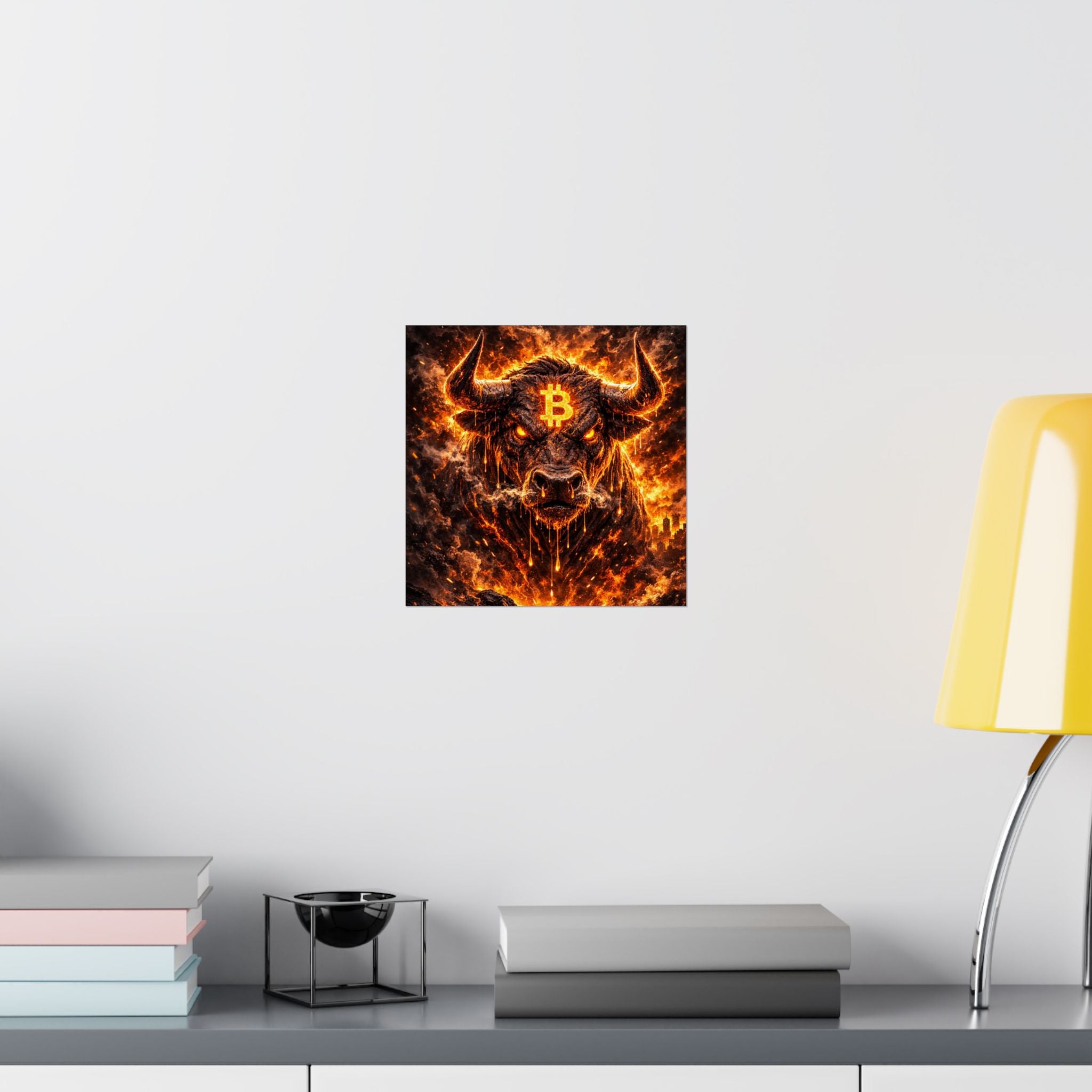 Bitcoin Bull Matte Vertical Posters