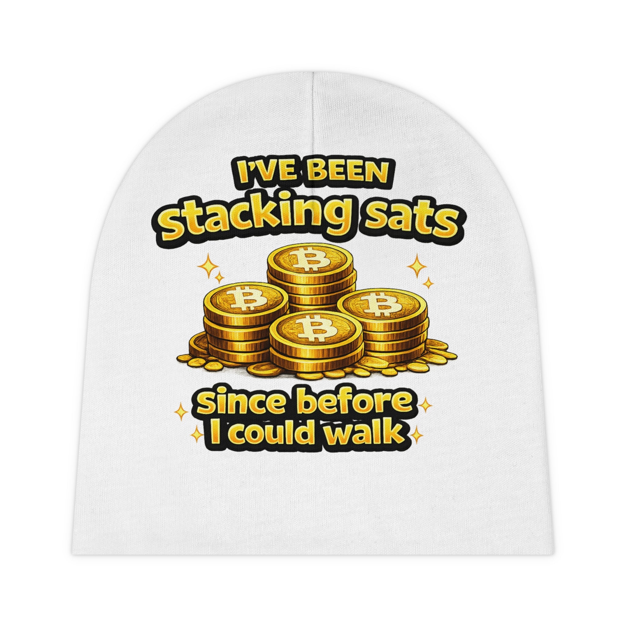 Stacking Bitcoin Baby Beanie (AOP)