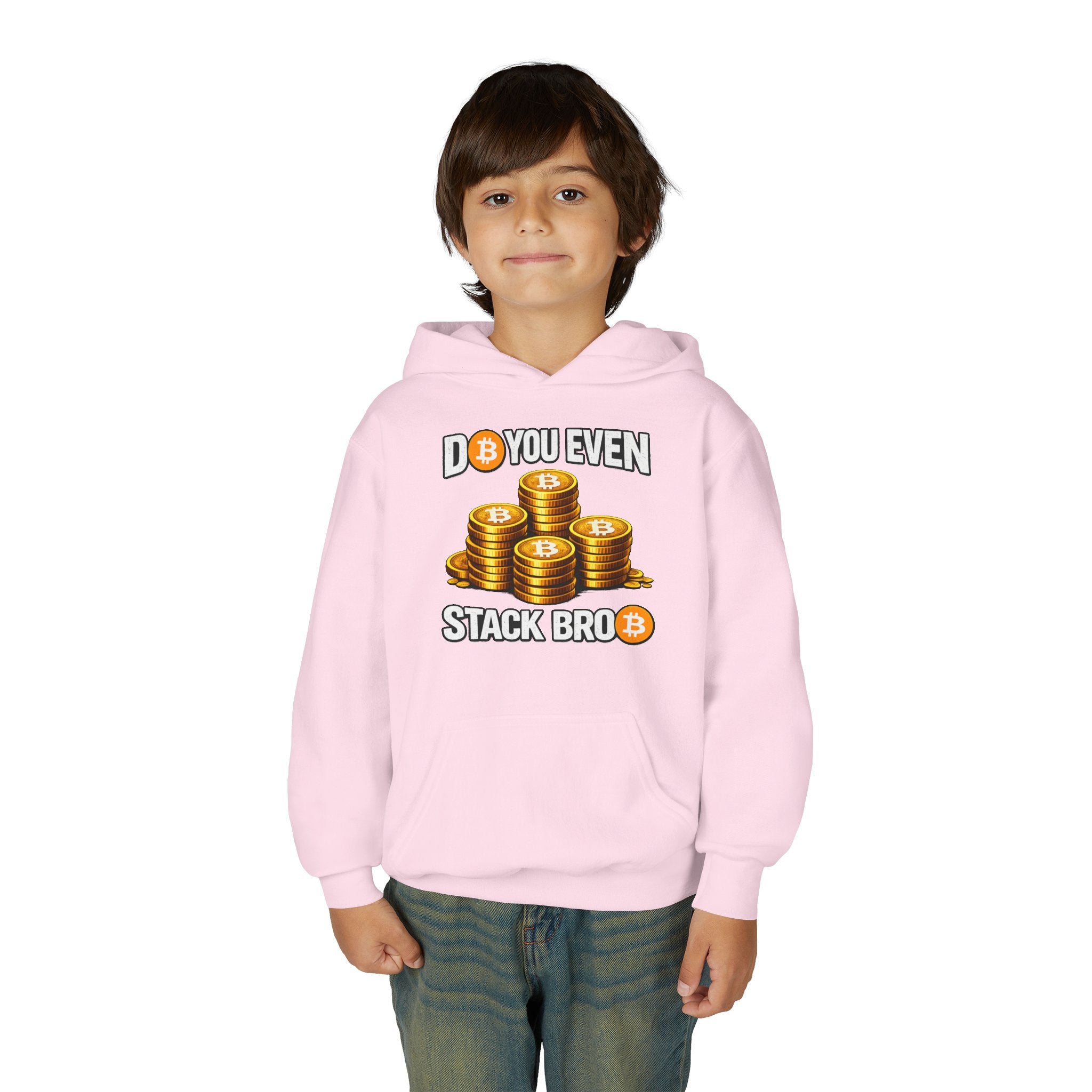 Do You Even Stack Bro Youth Heavy Blend Hooded Sweatshirt
