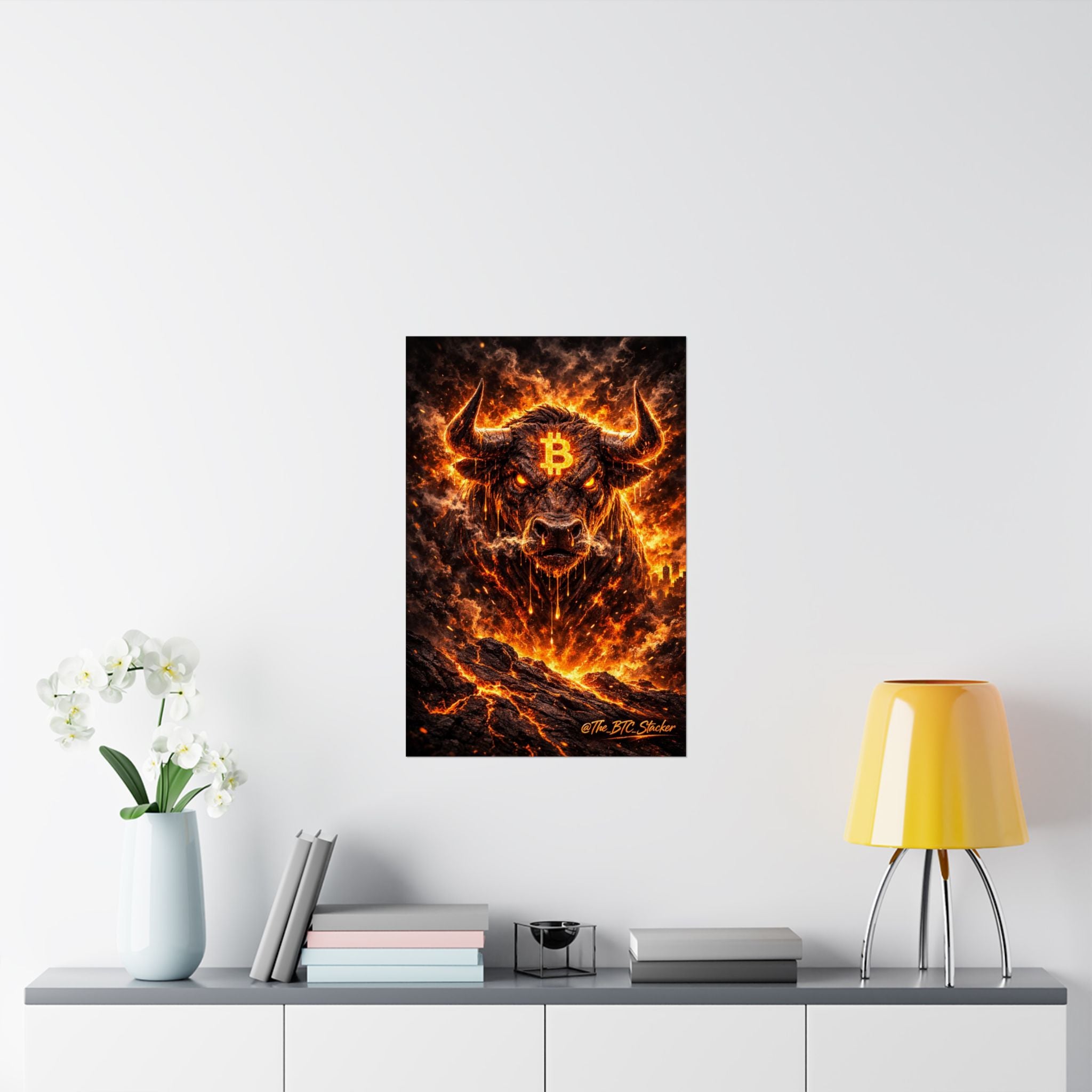 Bitcoin Bull Matte Vertical Posters