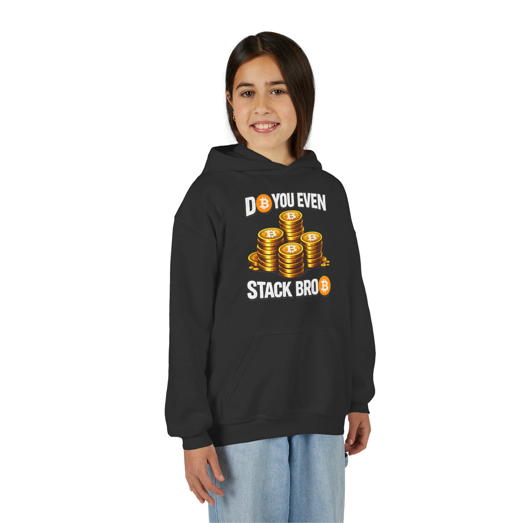 Do You Even Stack Bro Youth Heavy Blend Hooded Sweatshirt