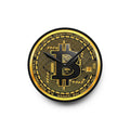 Bitcoin Black Background Acrylic Wall Clock
