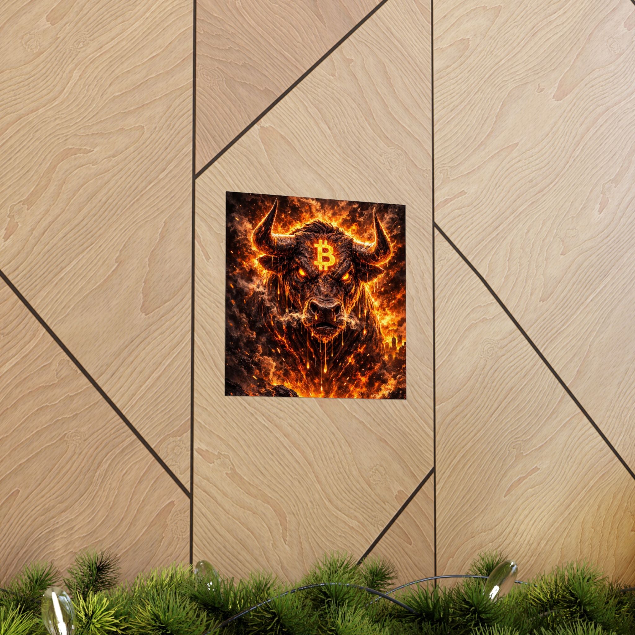 Bitcoin Bull Matte Vertical Posters