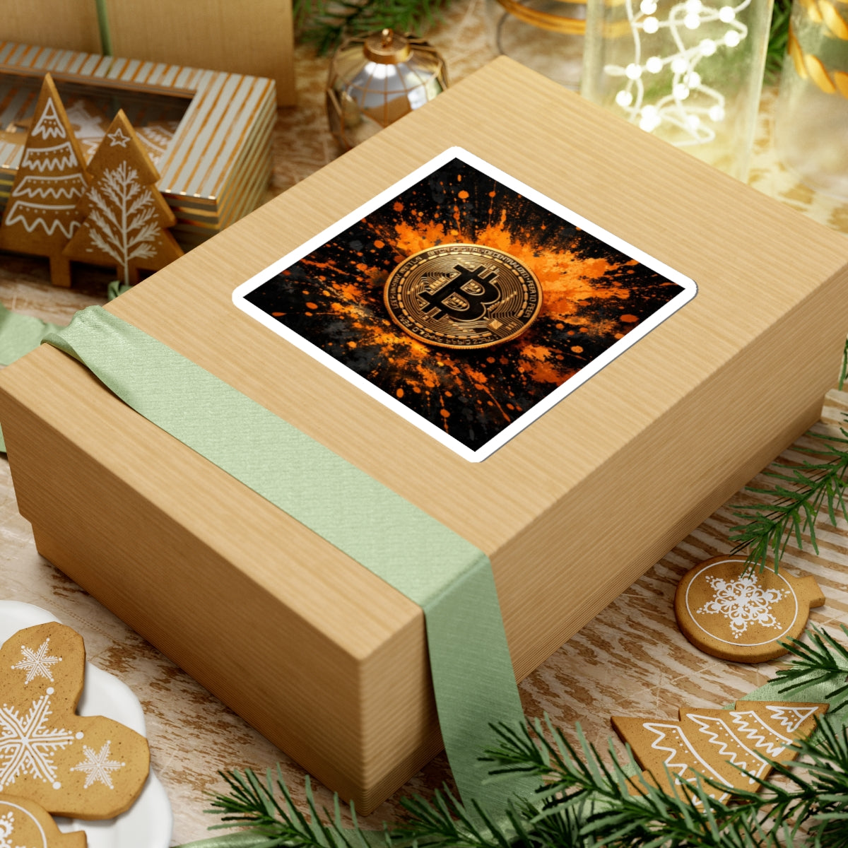 Bitcoin Full Art Kiss-Cut Stickers