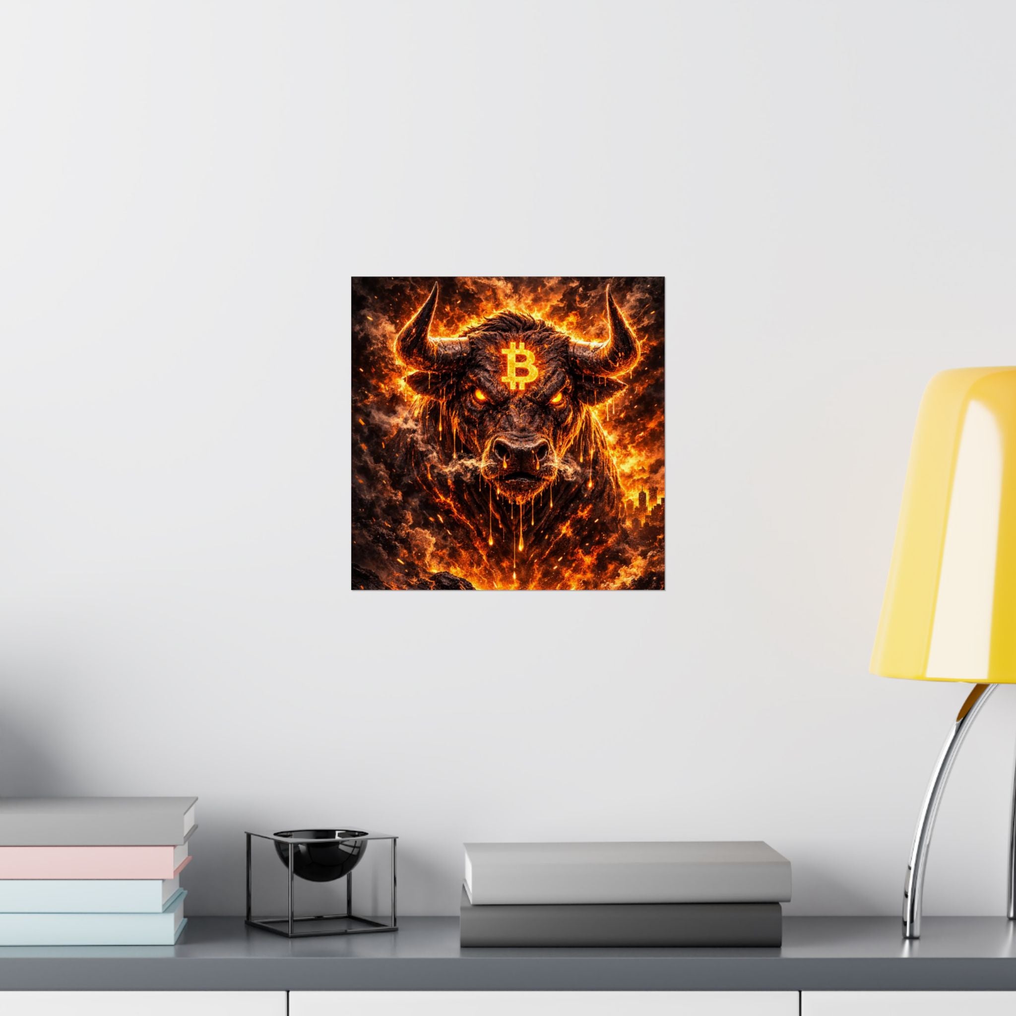 Bitcoin Bull Matte Vertical Posters