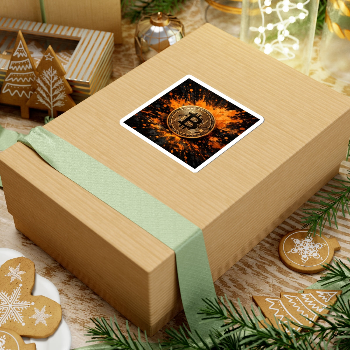 Bitcoin Full Art Kiss-Cut Stickers