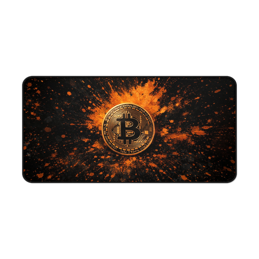 Bitcoin Abstract Desk Mat