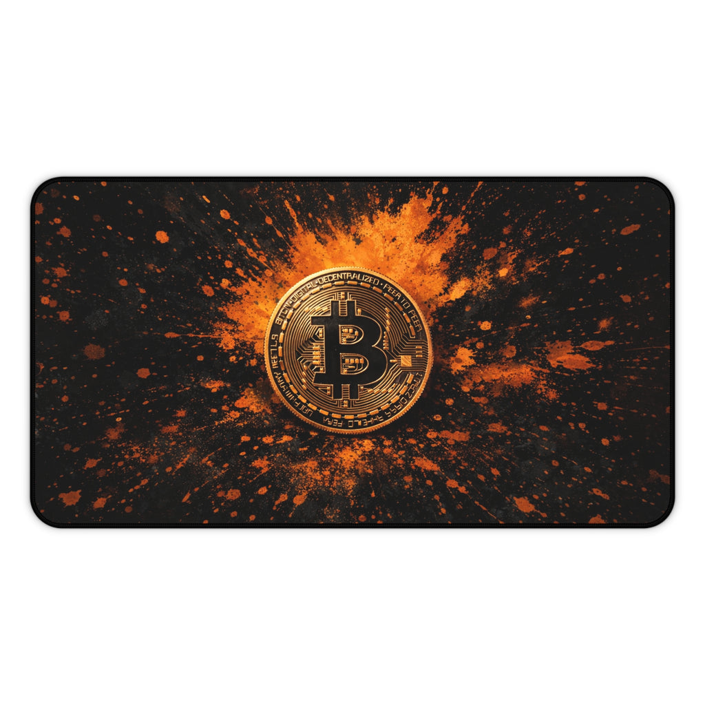 Bitcoin Abstract Desk Mat