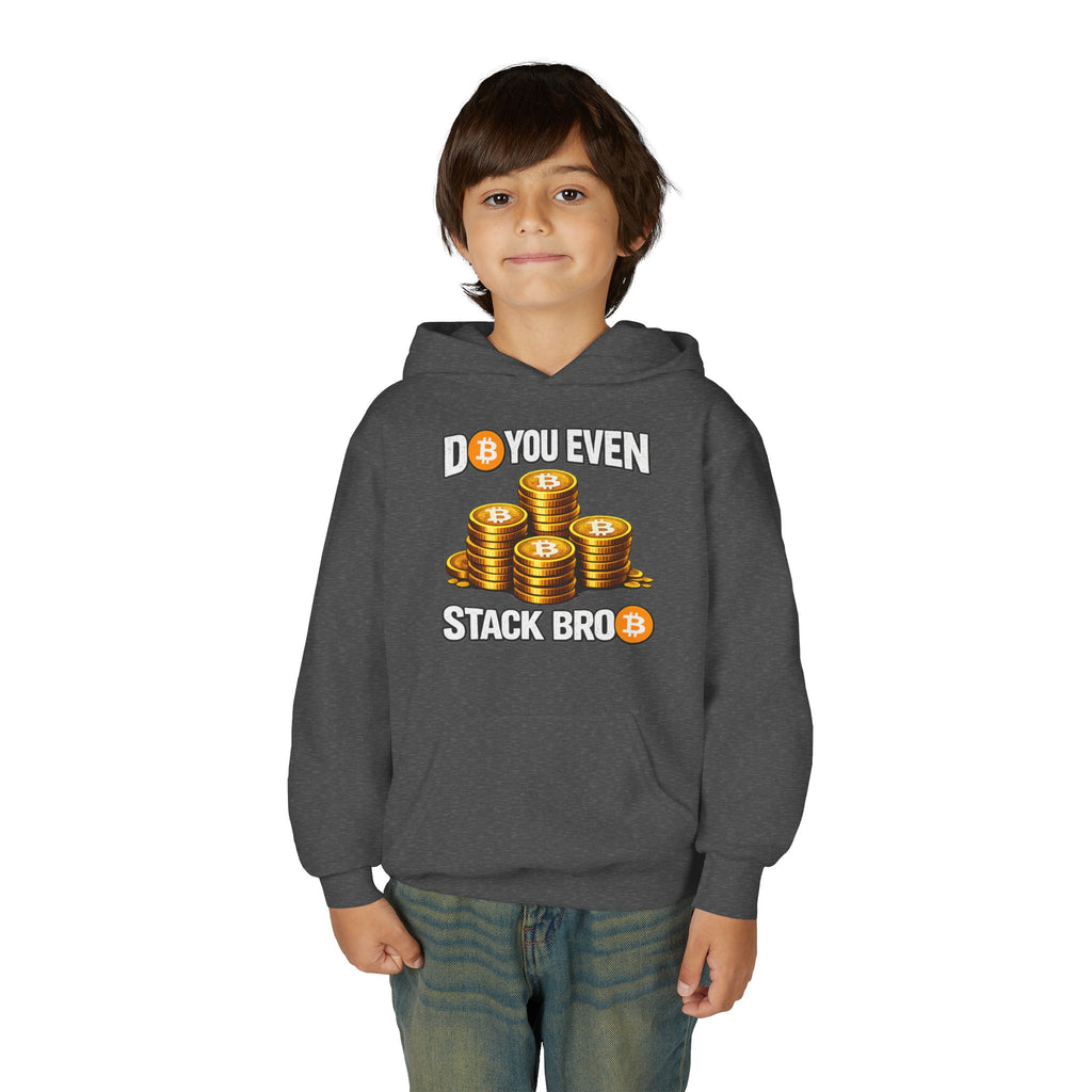 Do You Even Stack Bro Youth Heavy Blend Hooded Sweatshirt