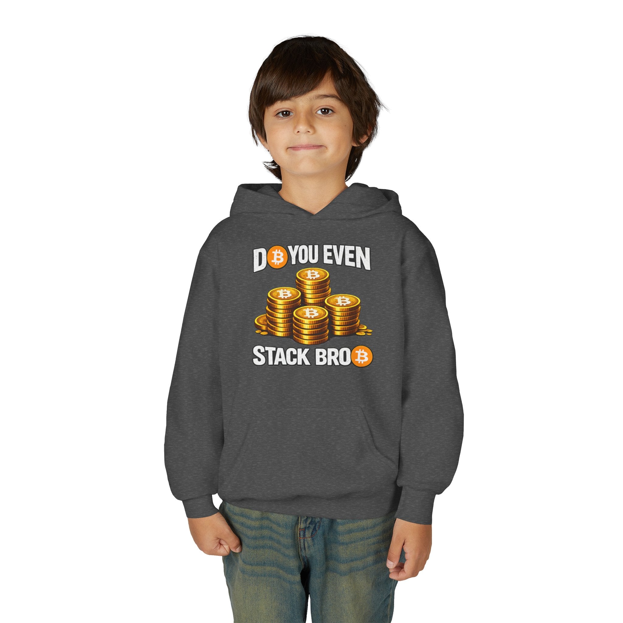 Do You Even Stack Bro Youth Heavy Blend Hooded Sweatshirt