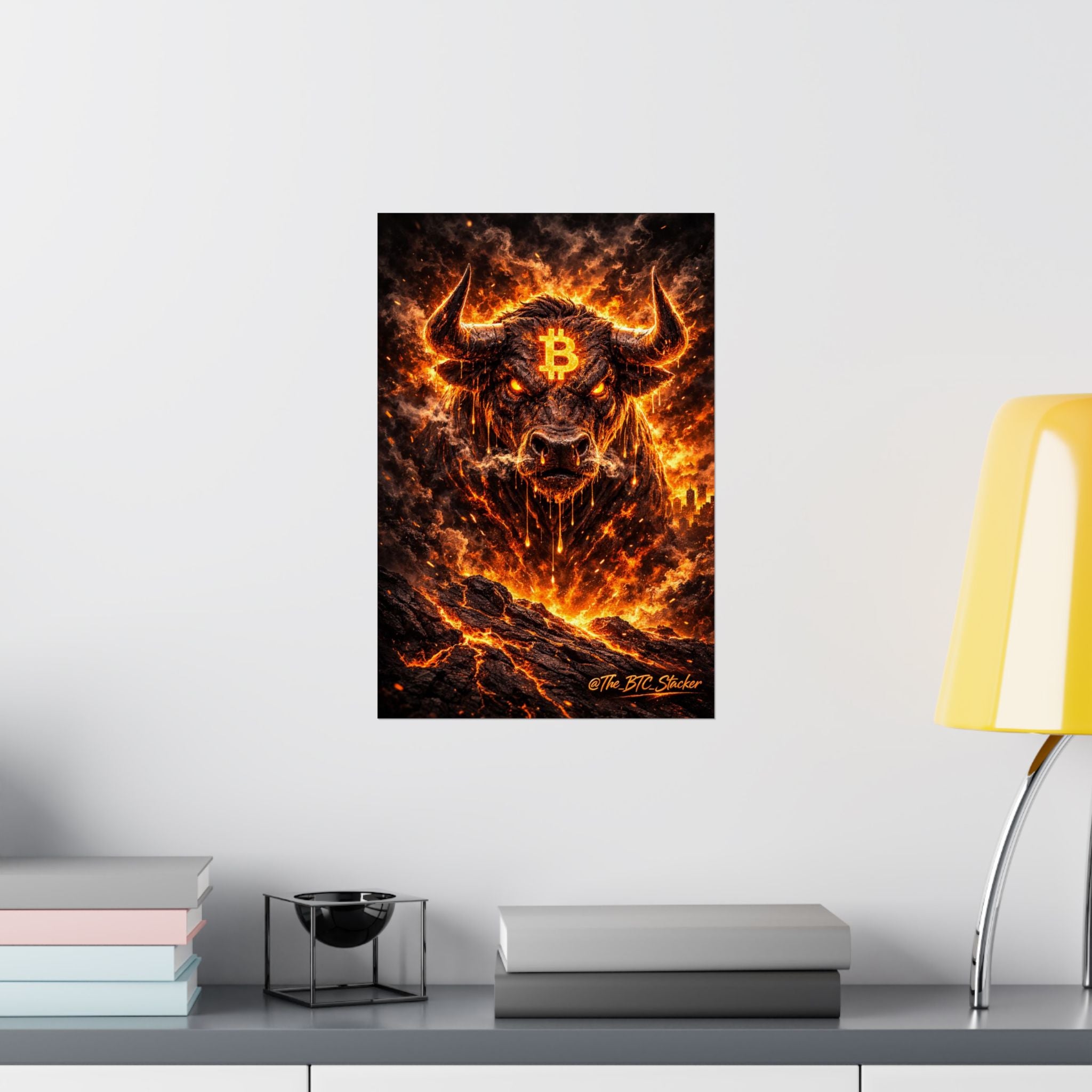 Bitcoin Bull Matte Vertical Posters