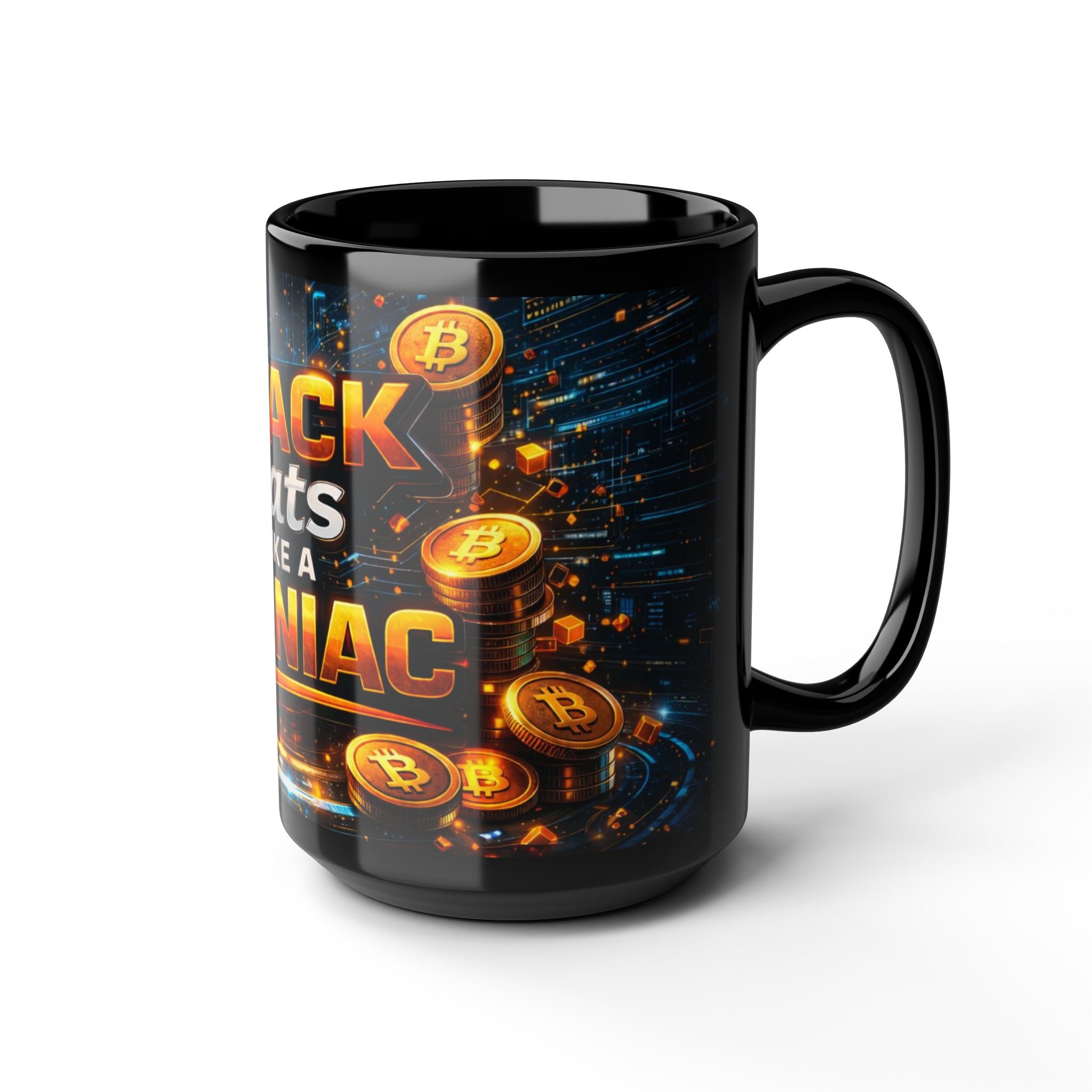 Stack Full Art Black Mug (11oz, 15oz)