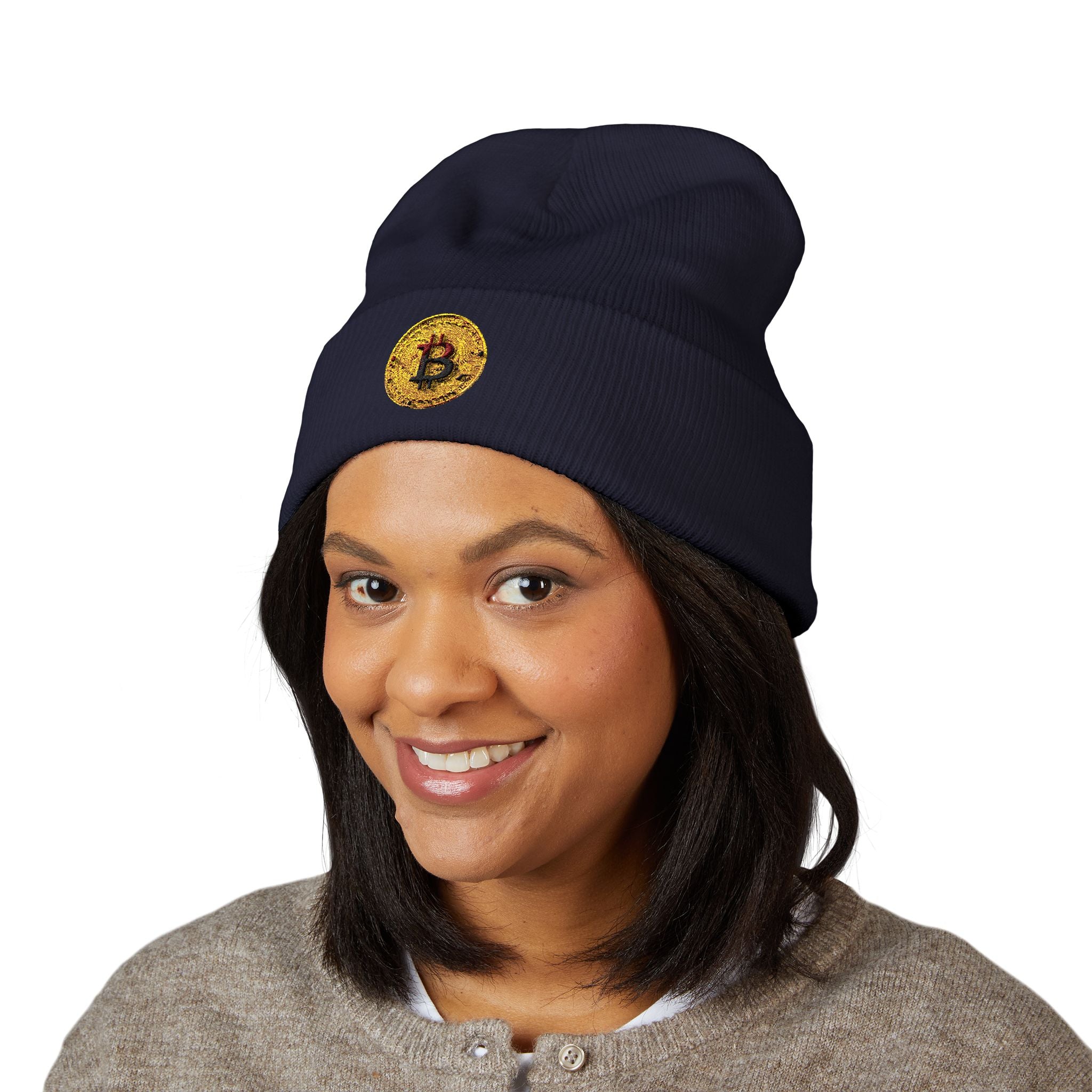 Bitcoin Classic Cuffed Beanie (Embroidery)
