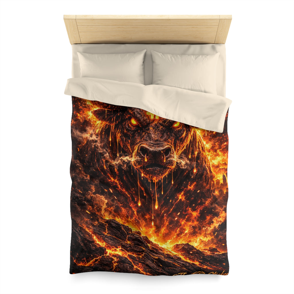 Bitcoin Bull Microfiber Duvet Cover