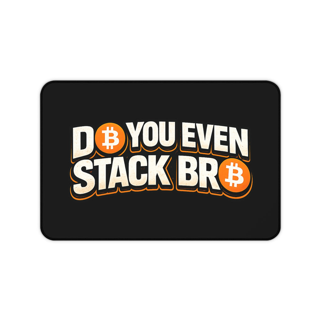 Do You Even Stack Black Desk Mat