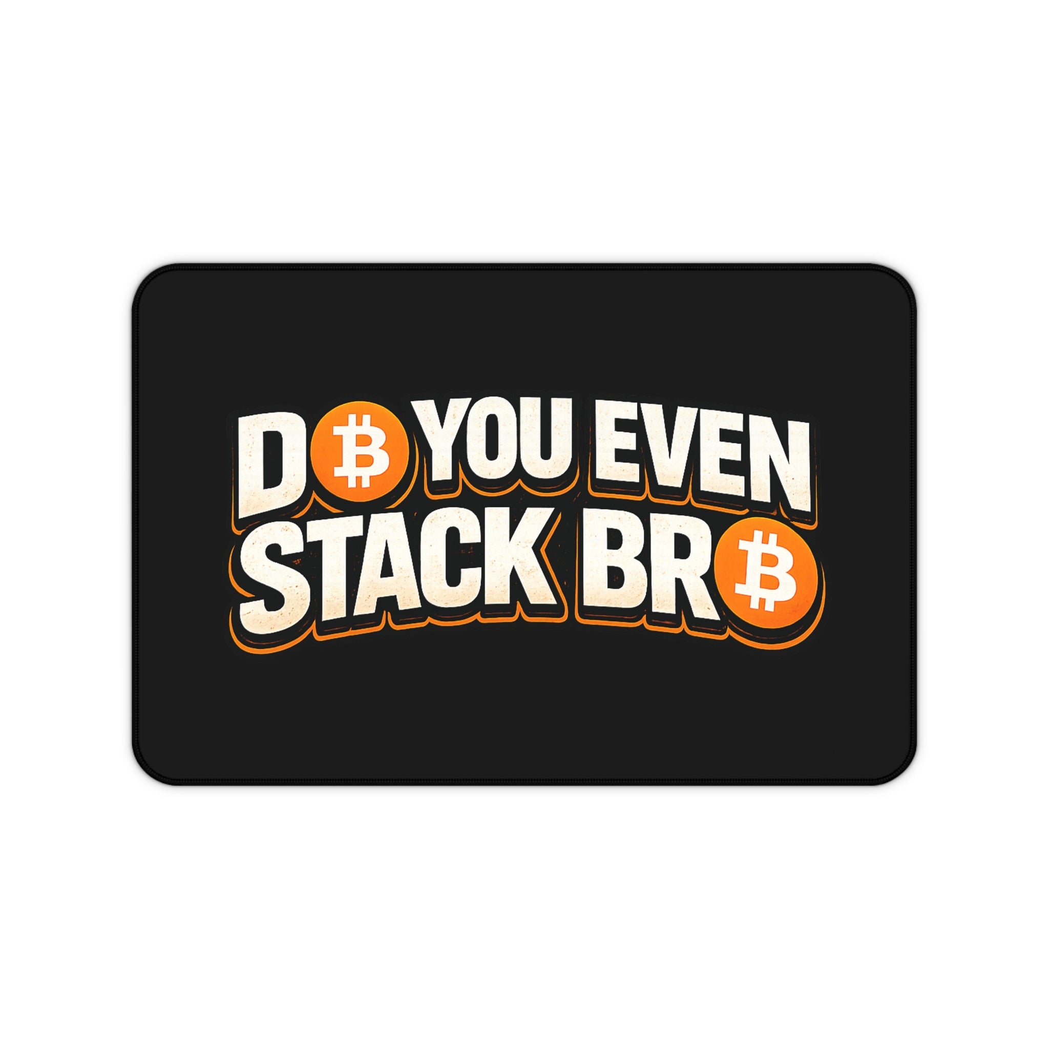 Do You Even Stack Black Desk Mat