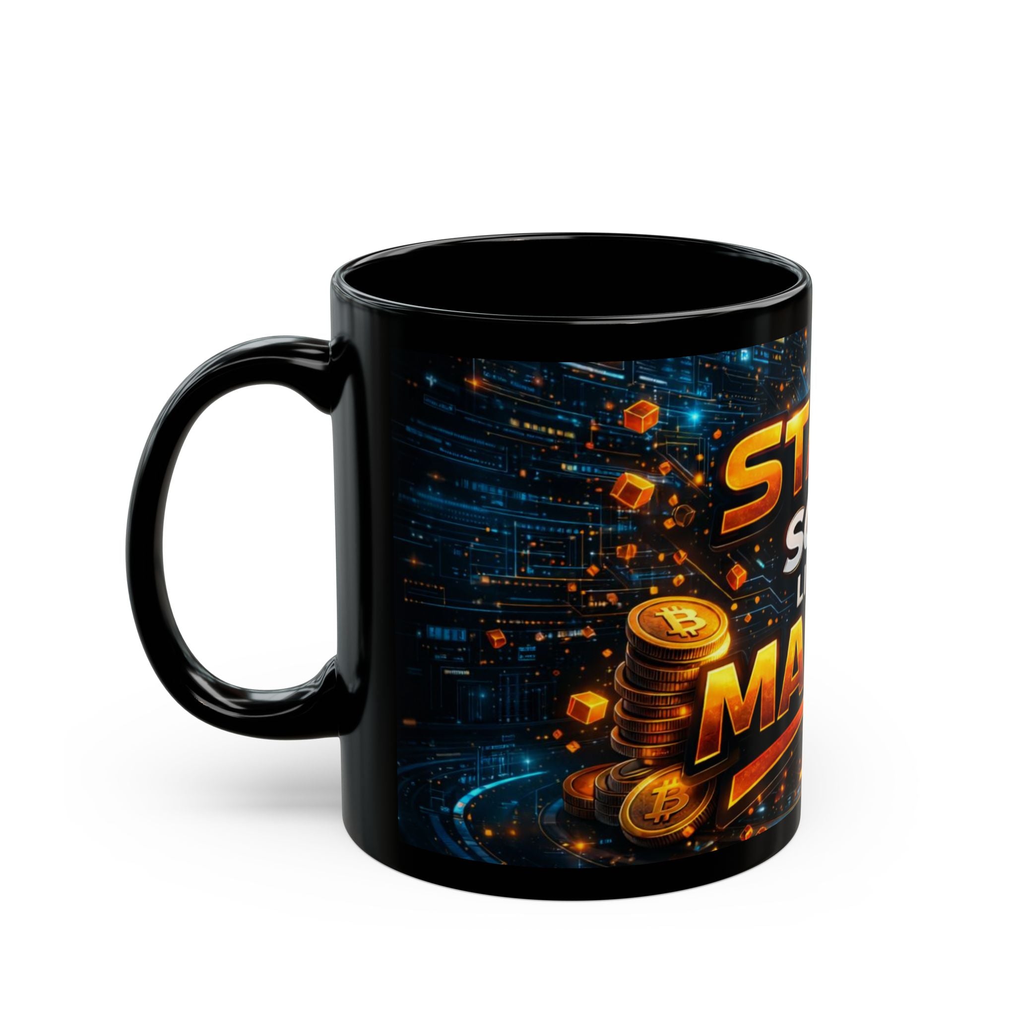 Stack Full Art Black Mug (11oz, 15oz)