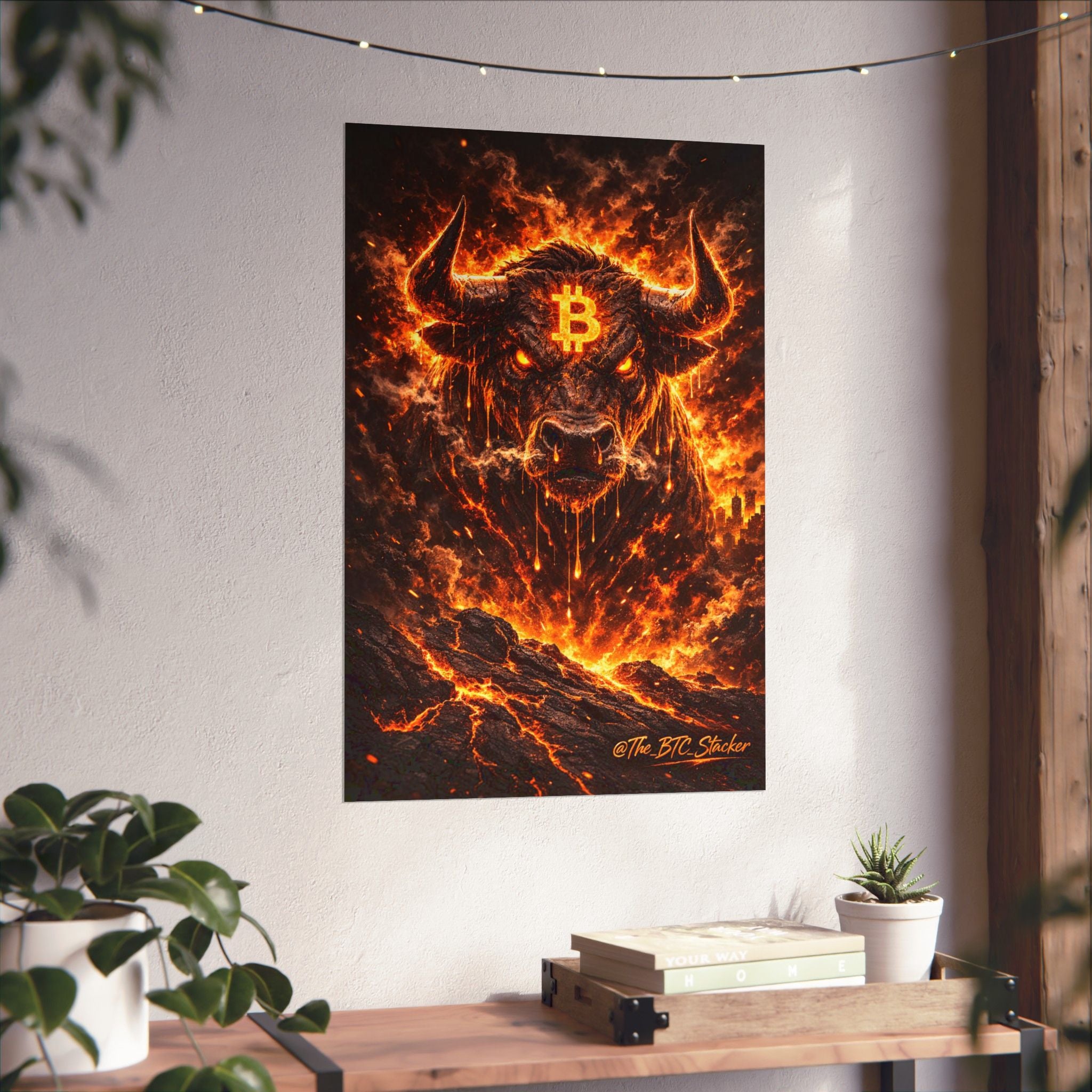 Bitcoin Bull Matte Vertical Posters