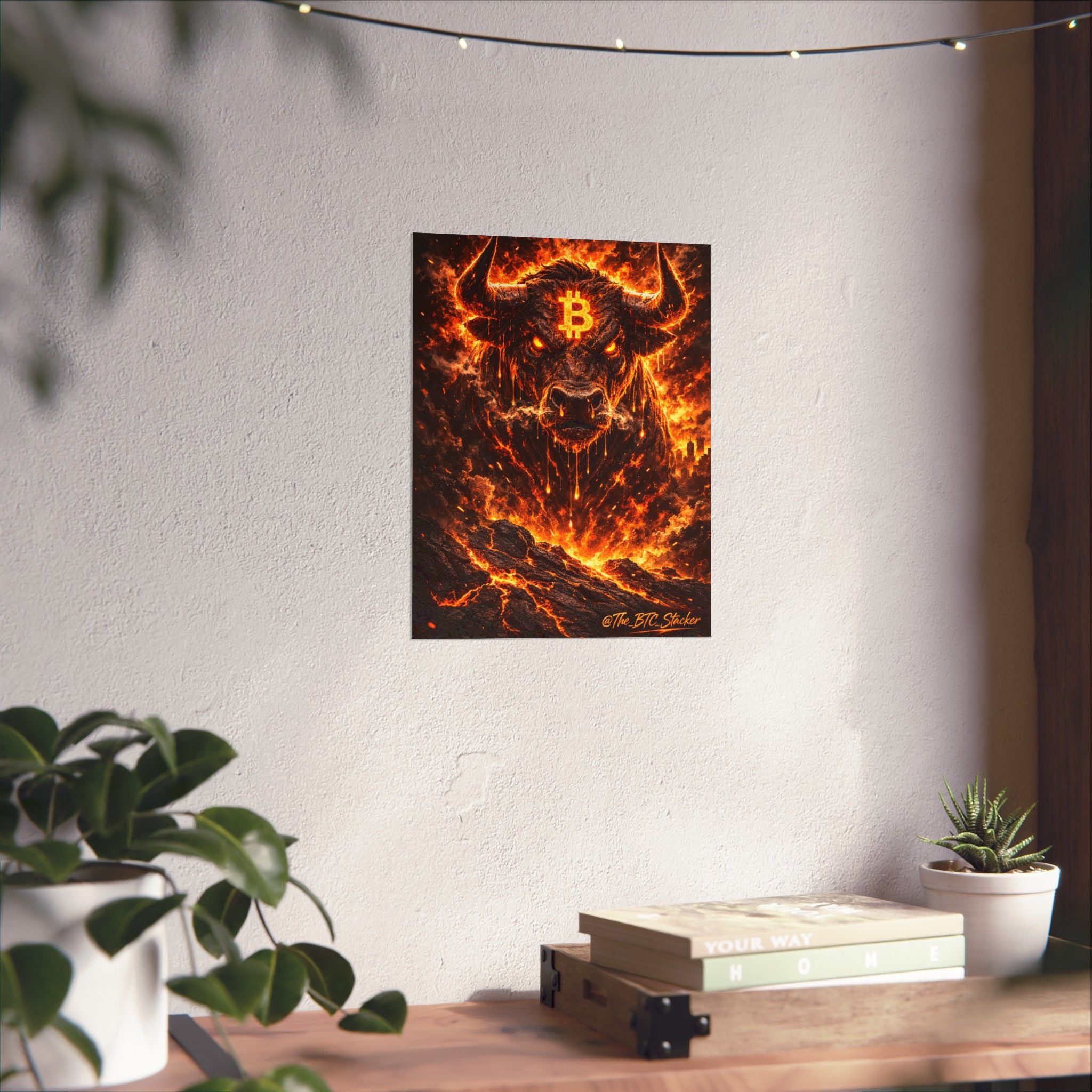 Bitcoin Bull Matte Vertical Posters