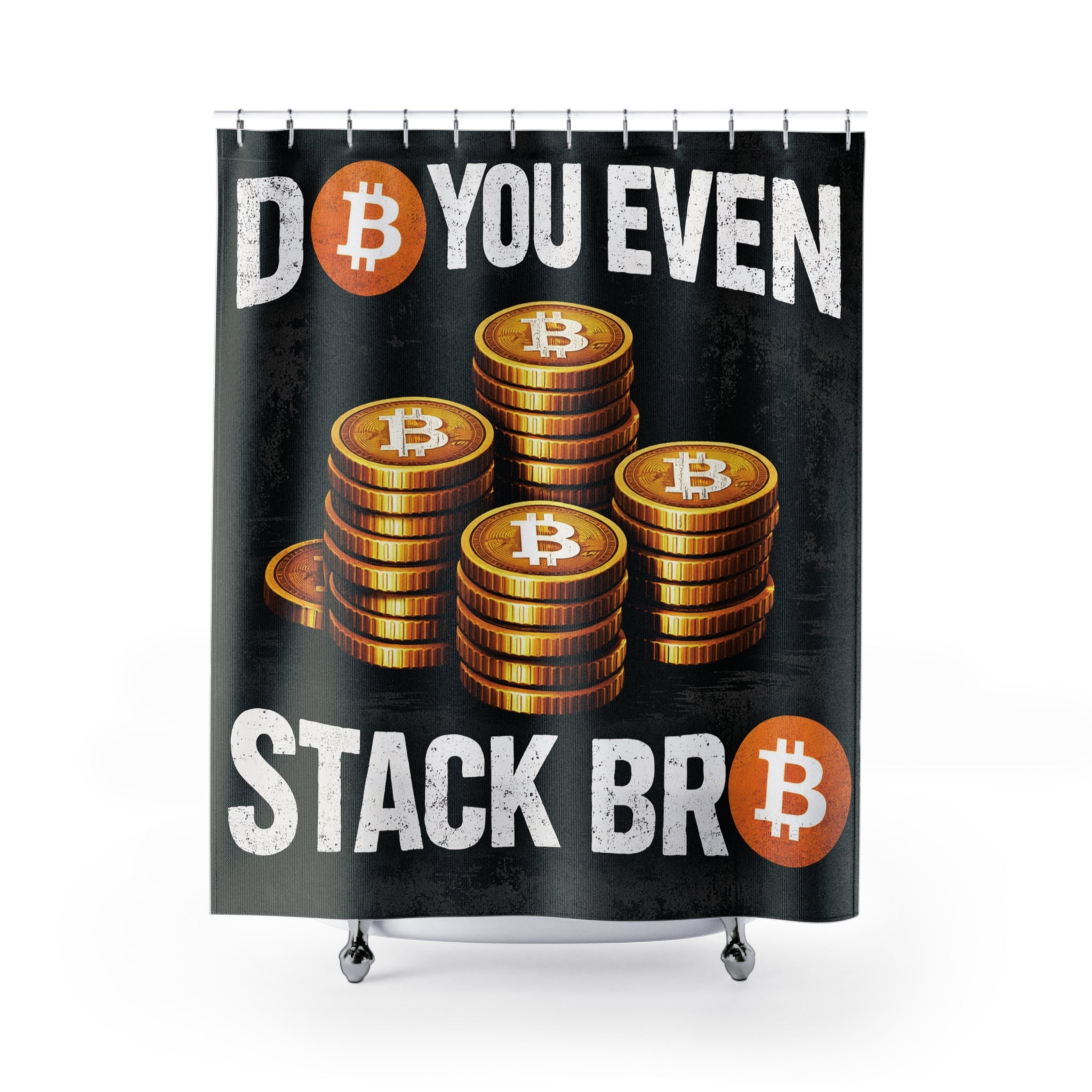 Do You Even Stack Bro Abstract Shower Curtains