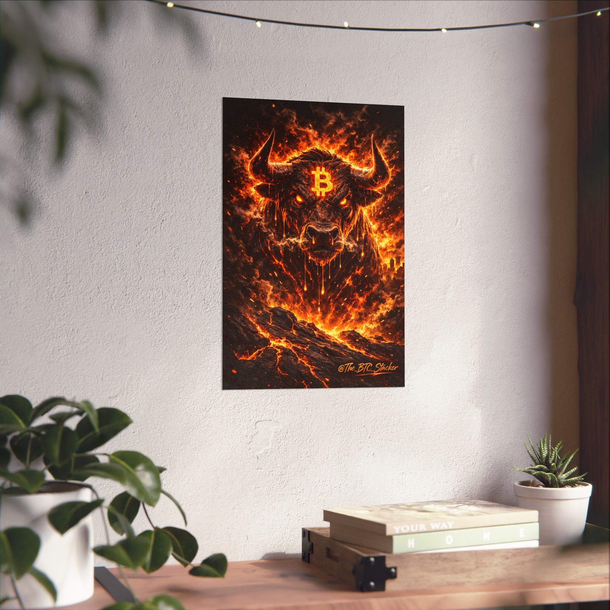 Bitcoin Bull Matte Vertical Posters