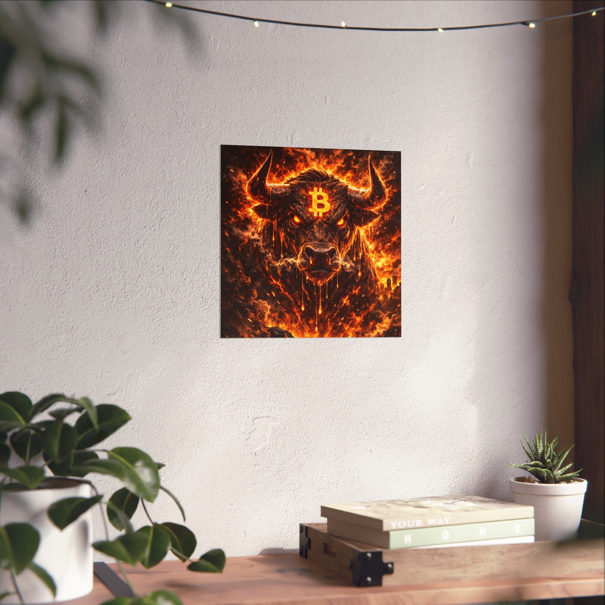Bitcoin Bull Matte Vertical Posters