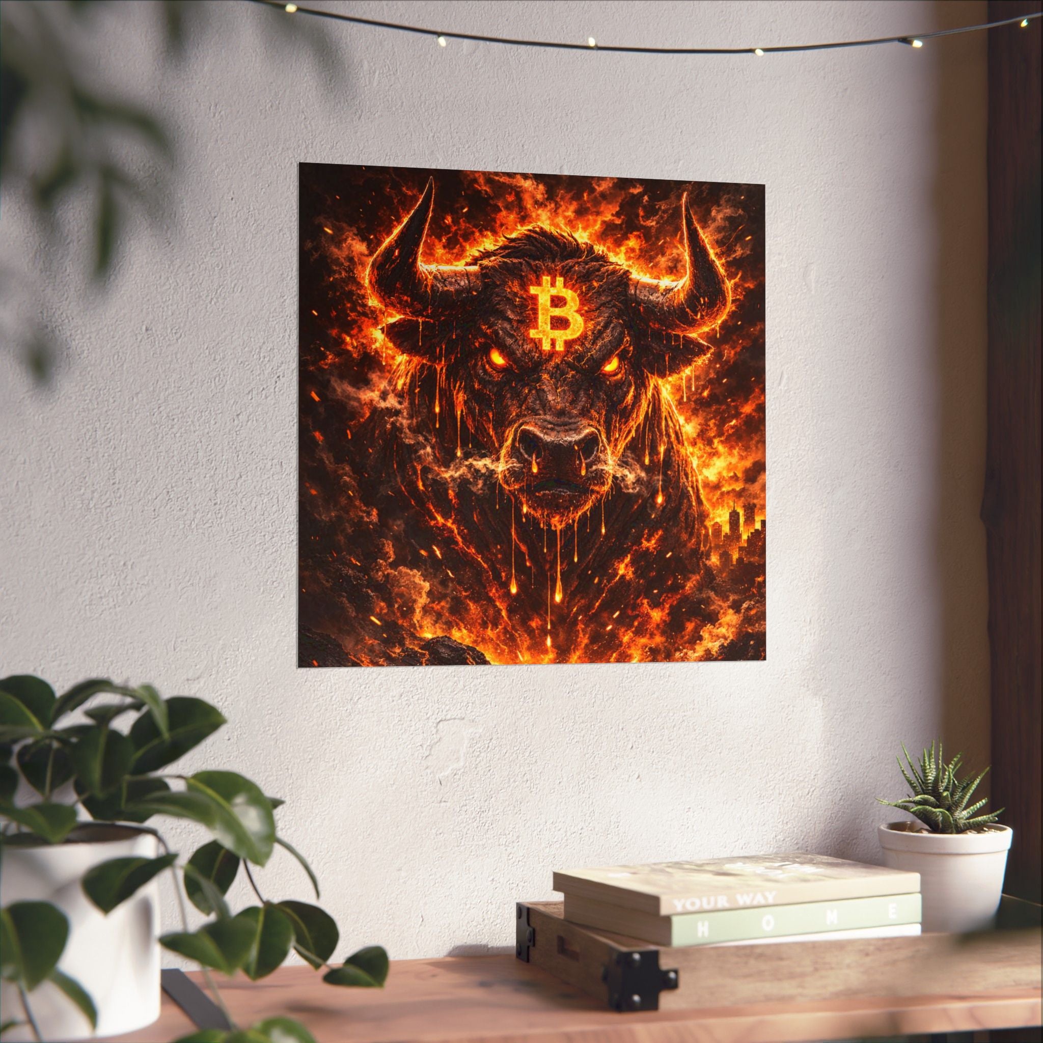 Bitcoin Bull Matte Vertical Posters