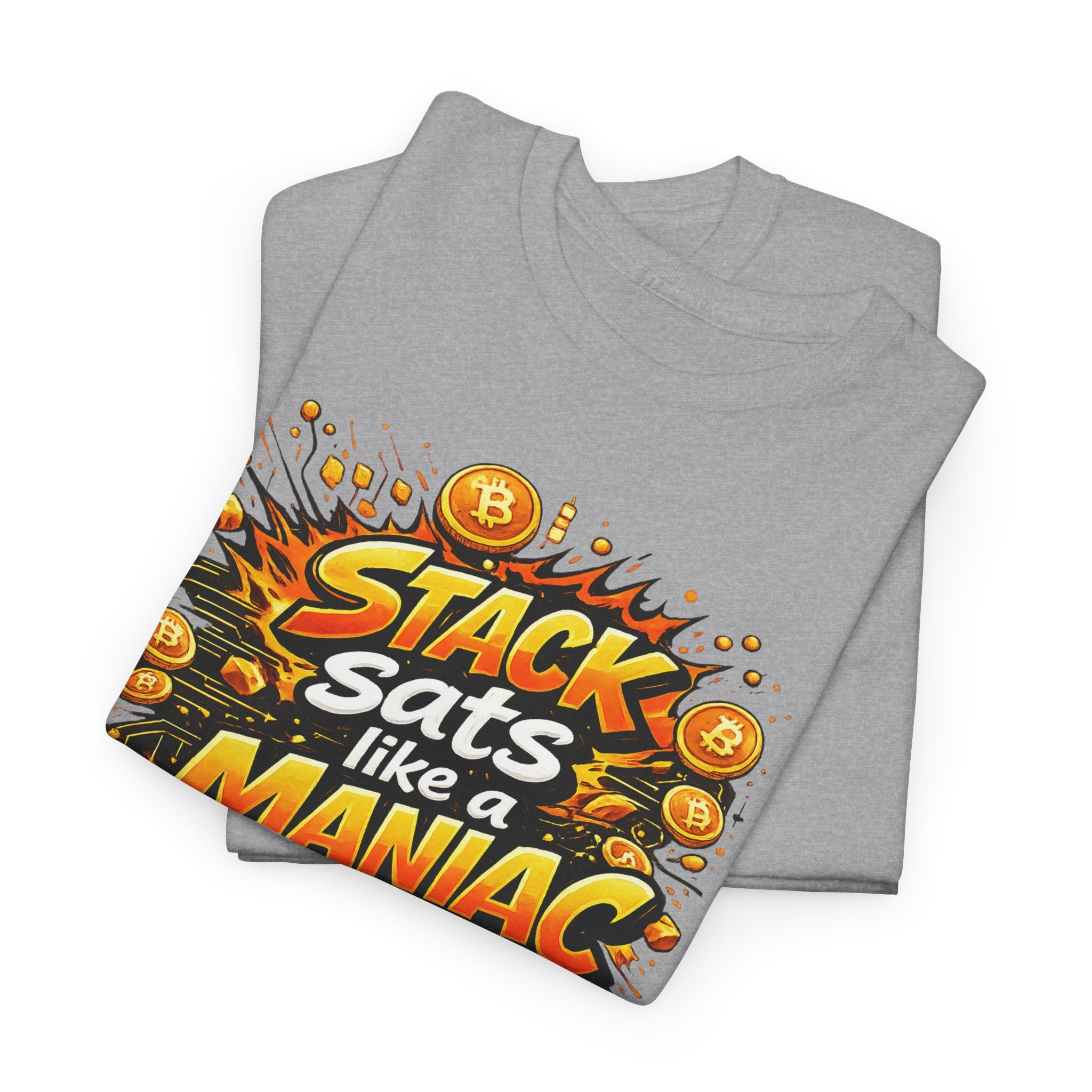 Stack Sats Abstract Unisex Heavy Cotton Tee